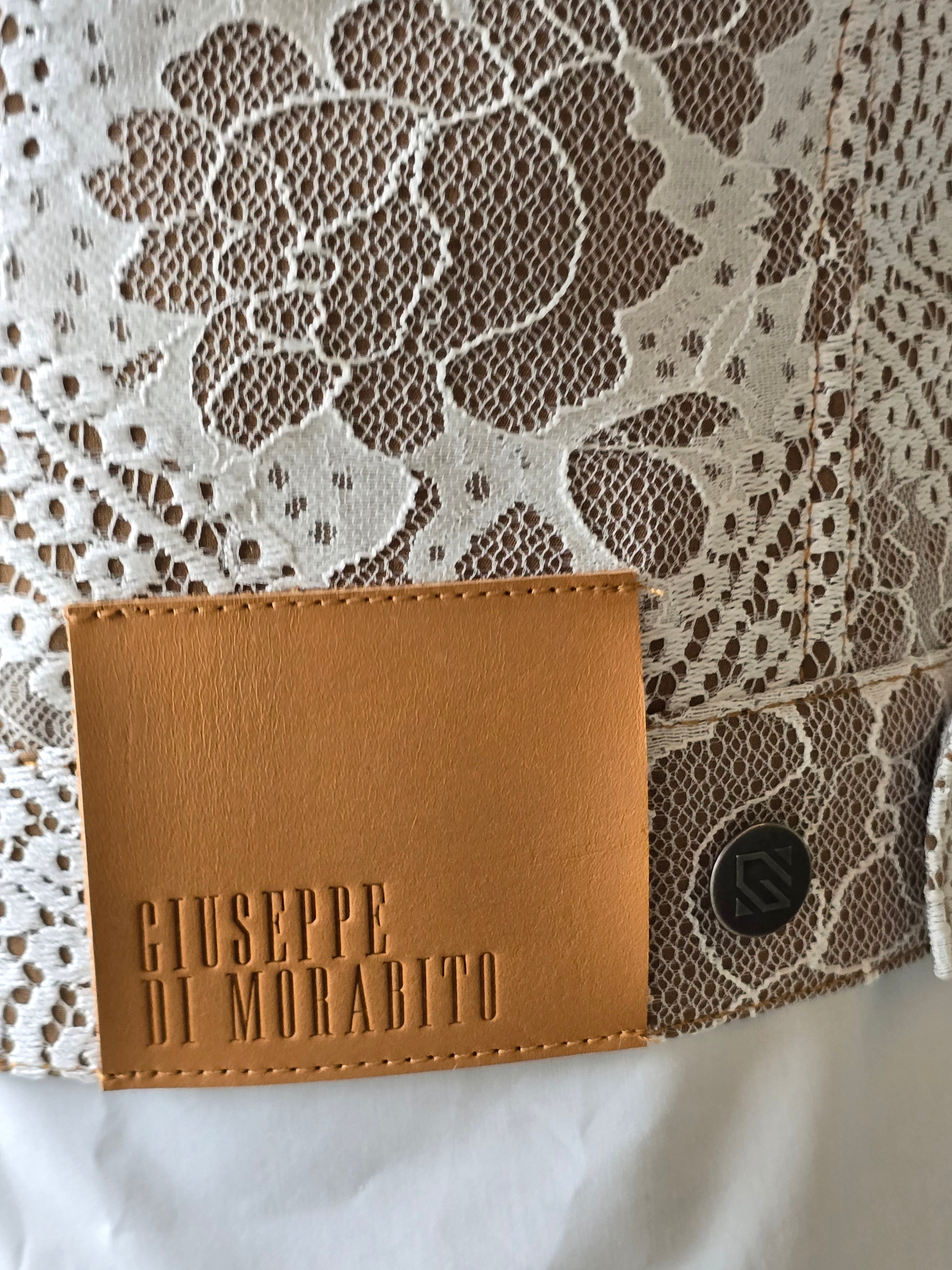 Giuseppe di Morabito - Giacca denim effetto pizzo