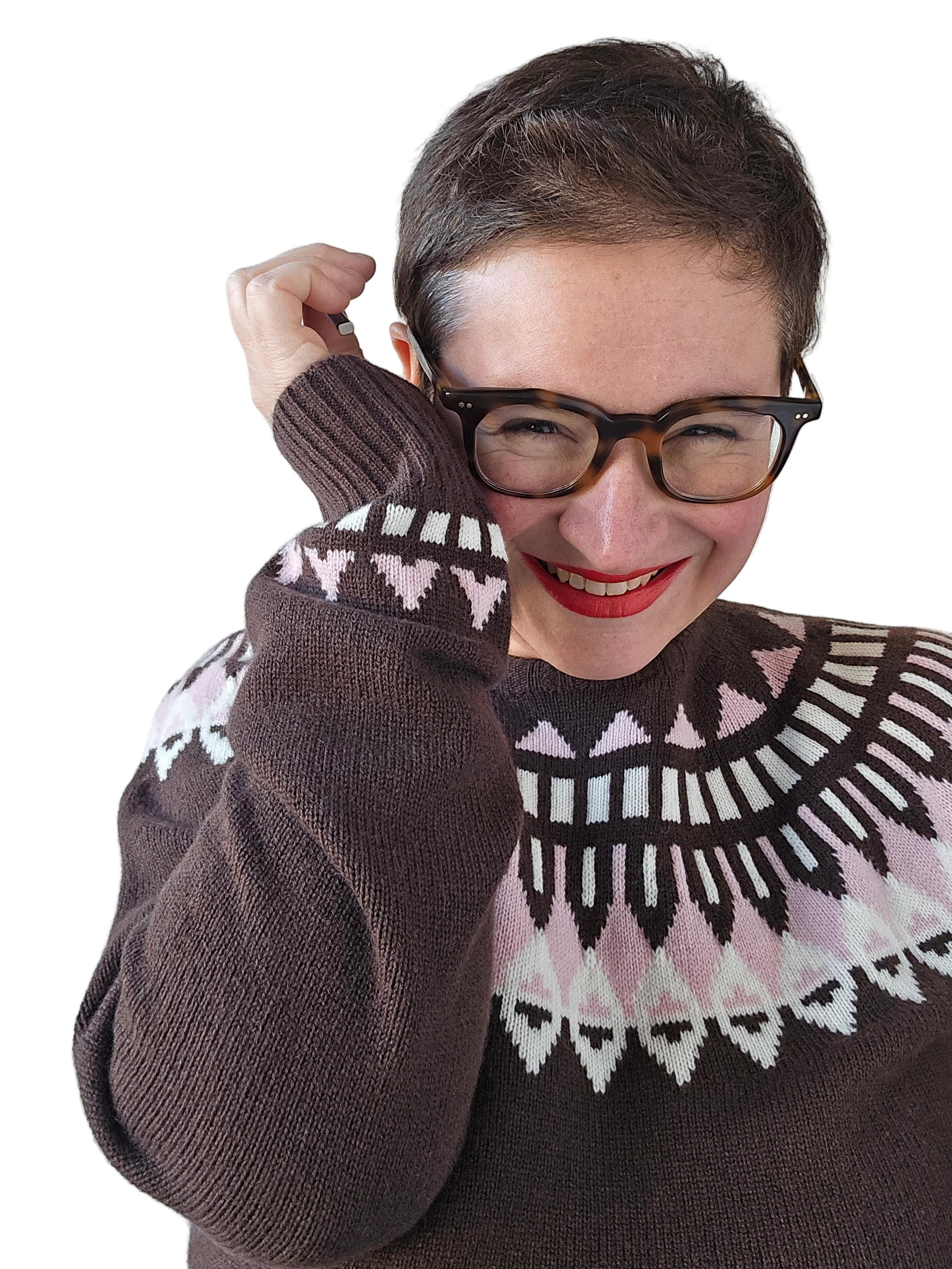 Canessa - Girocollo apres sky in lana e cashmere brown