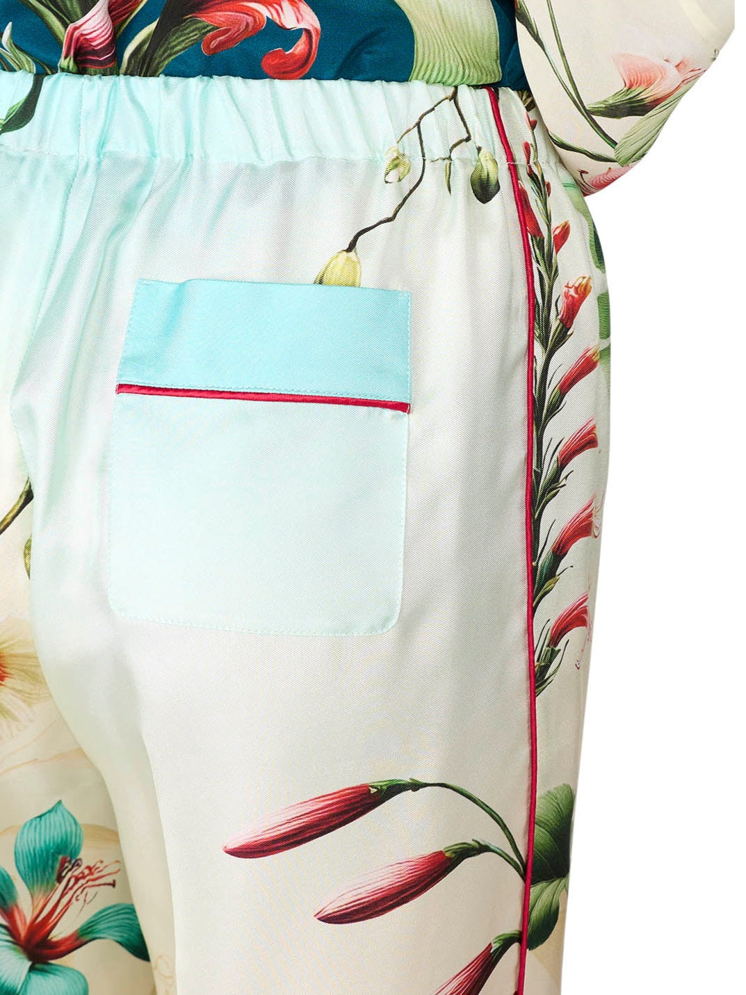 F.R.S. - Pantalone wildflowers blu
