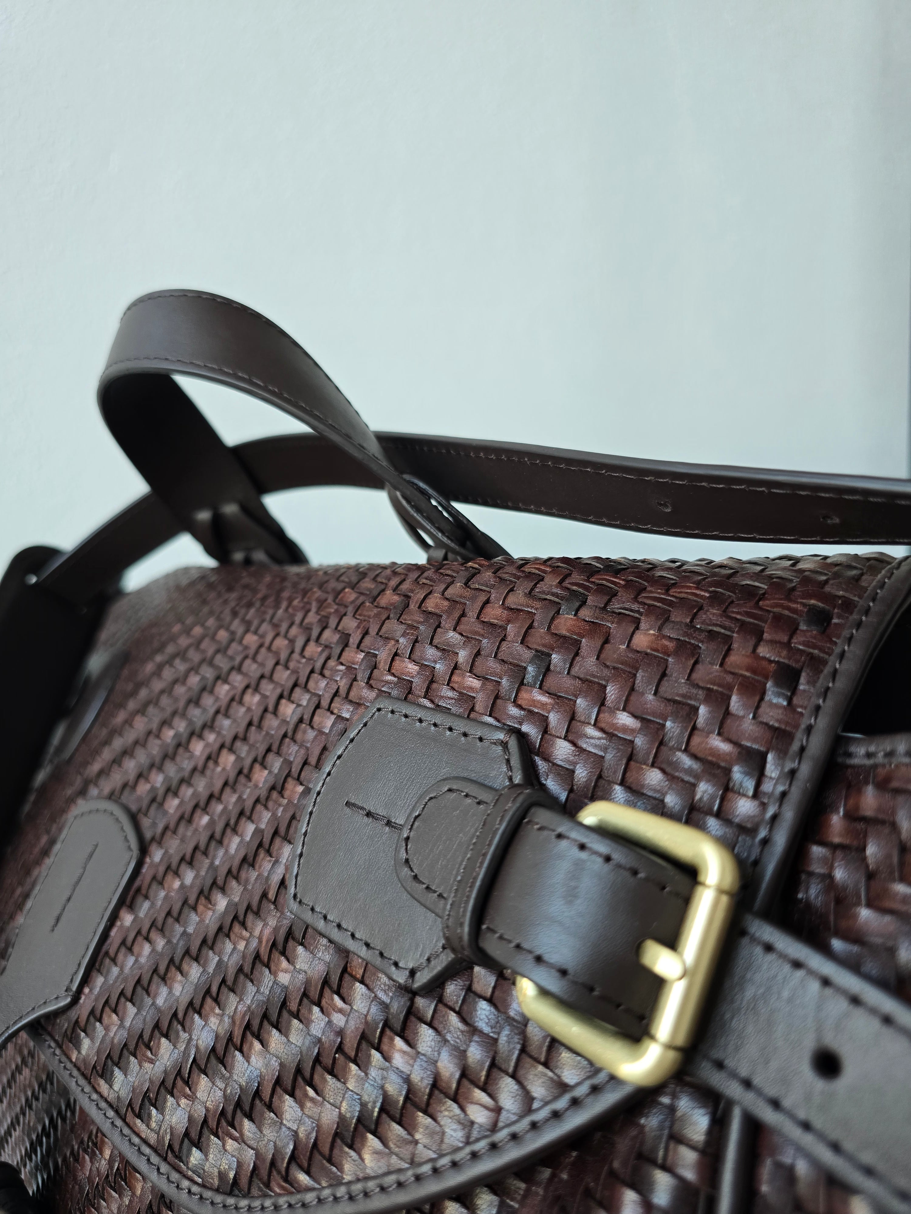 Ibeliv - Borsa in pelle "Alpha Medium" choco