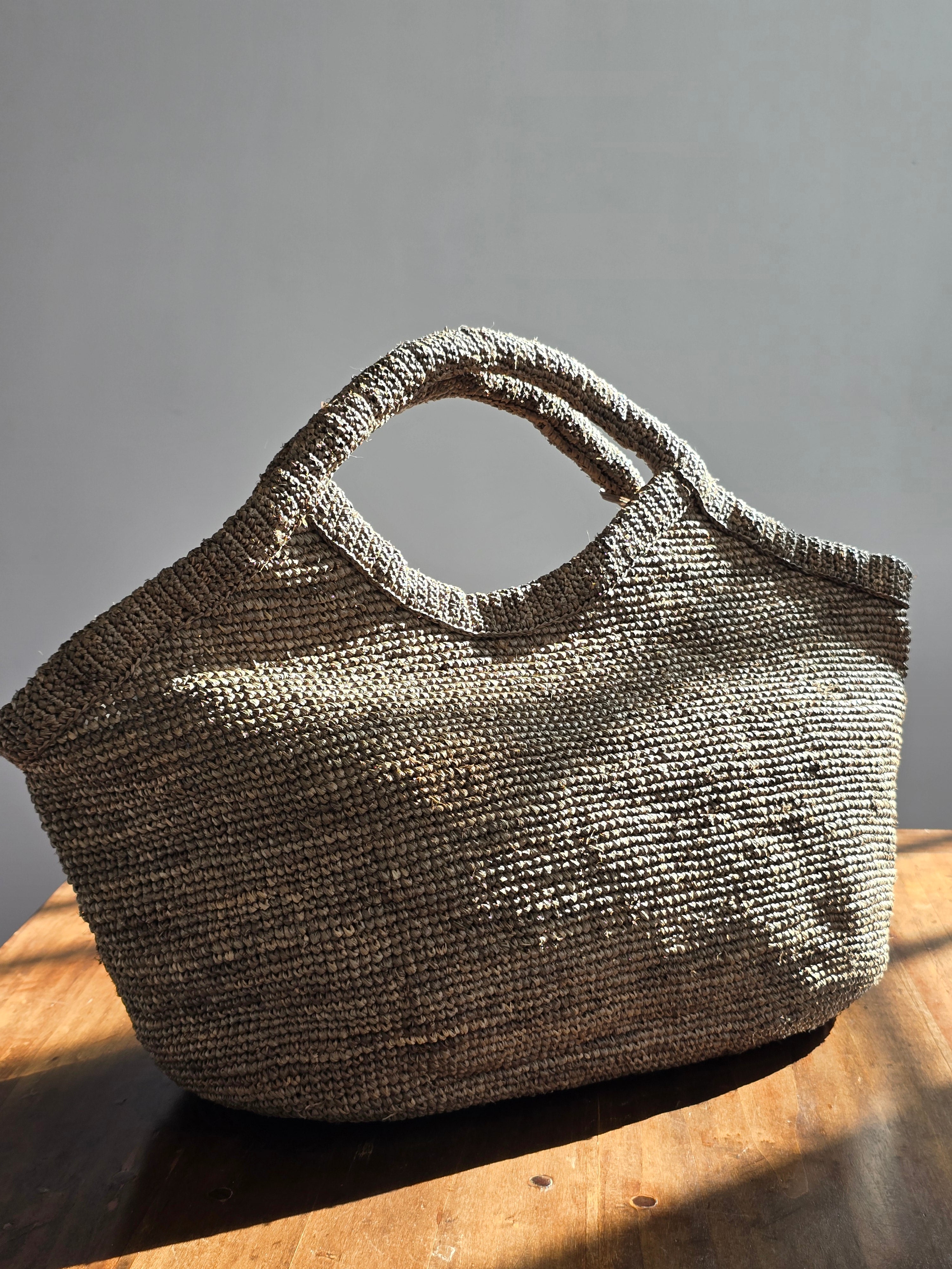 Ibeliv - Borsa rafia "Pure" Dark Tea