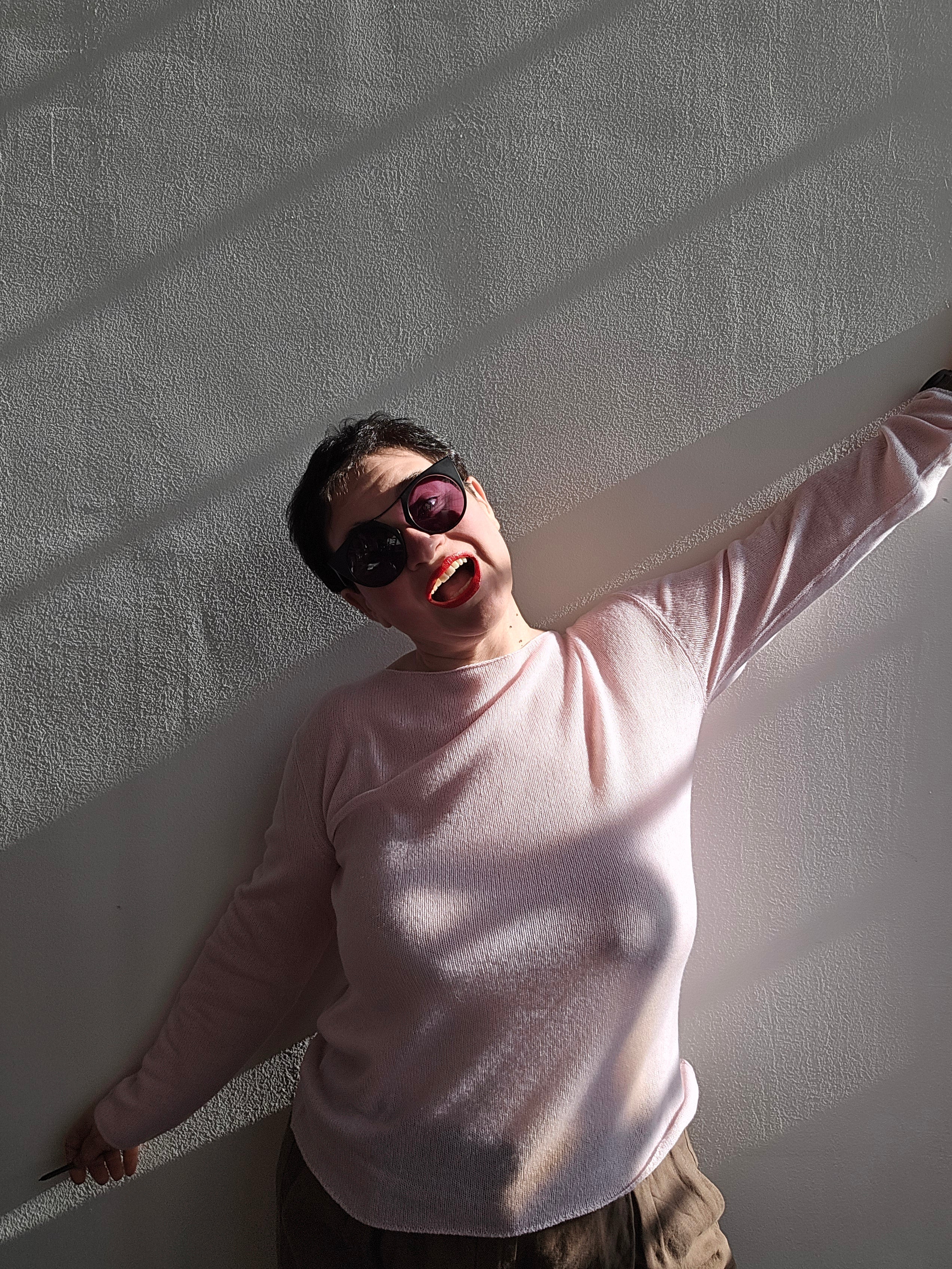 Be You - Maglia scollo ballerina glossy rose