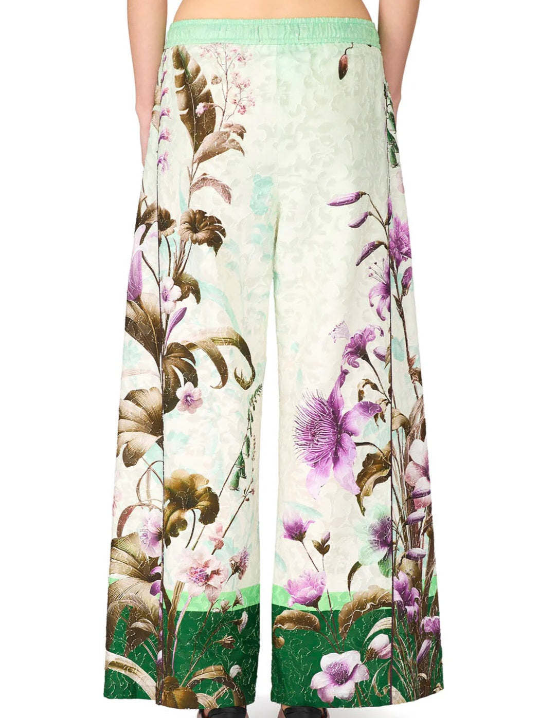 F.R.S. - Pantalone wildflowers f.do verde