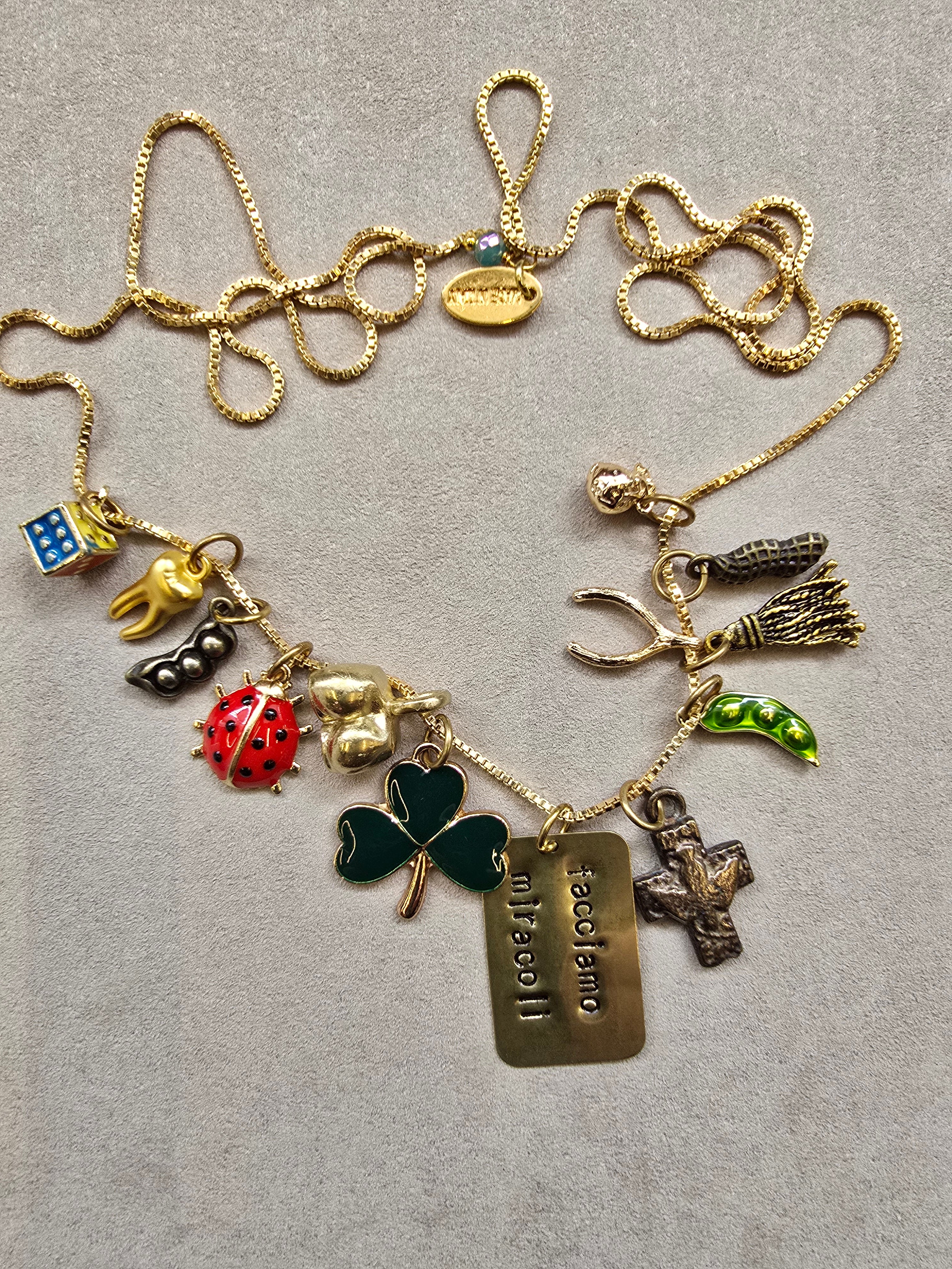 Collana multicharms portafortuna