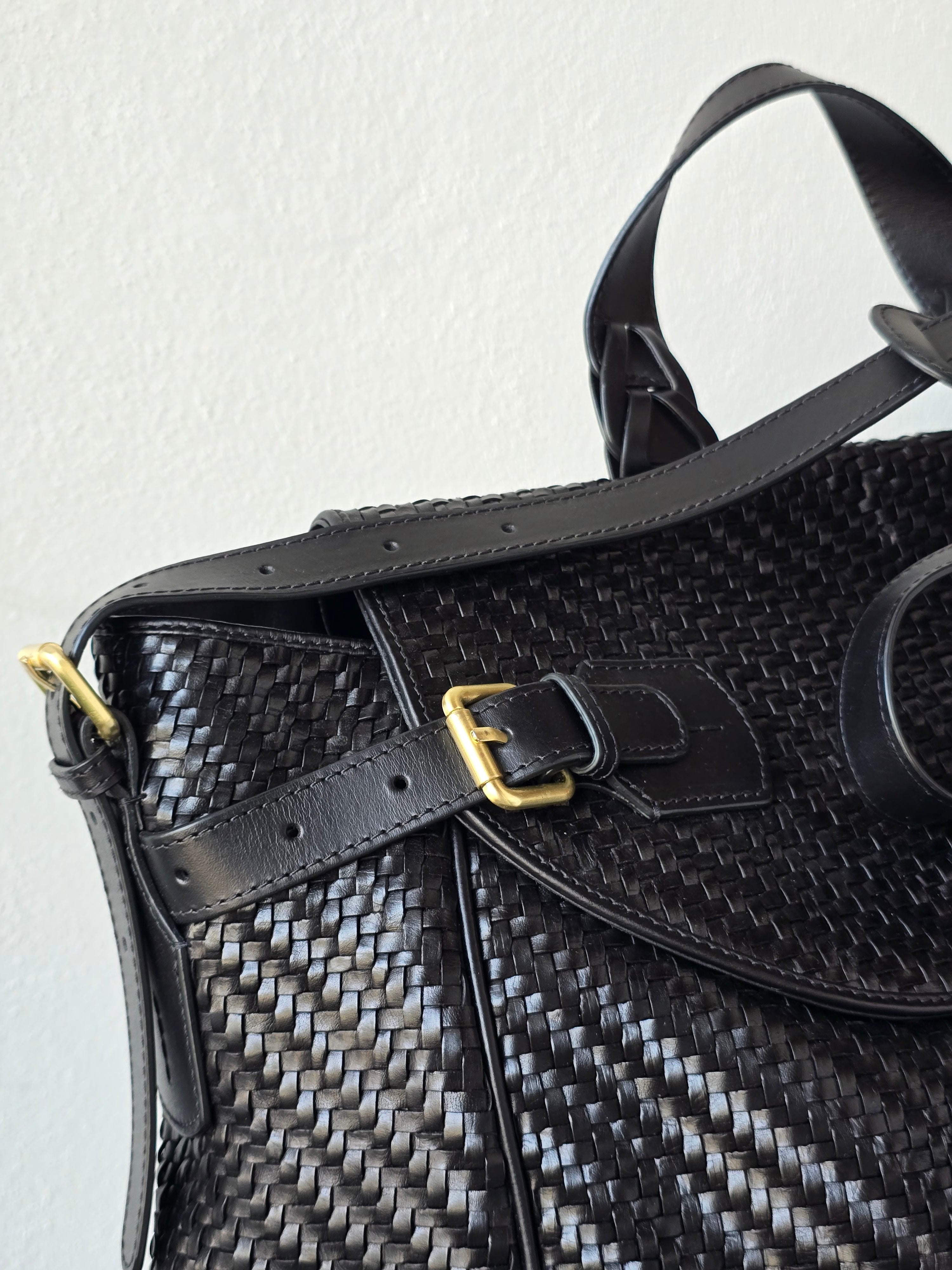 Ibeliv - Borsa in pelle "Alpha Medium" black