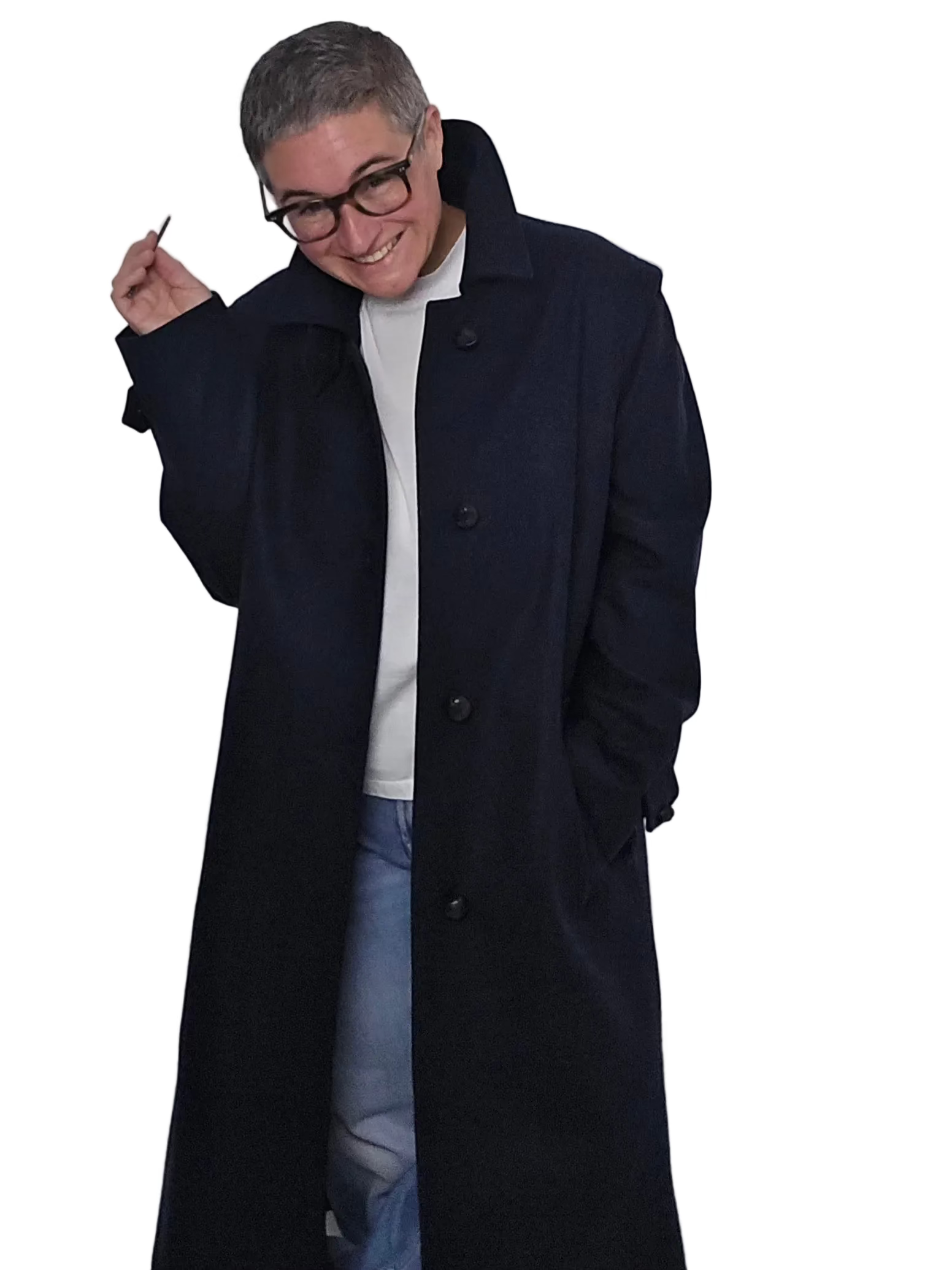 Schneiders - Cappotto lungo "Lena" blue