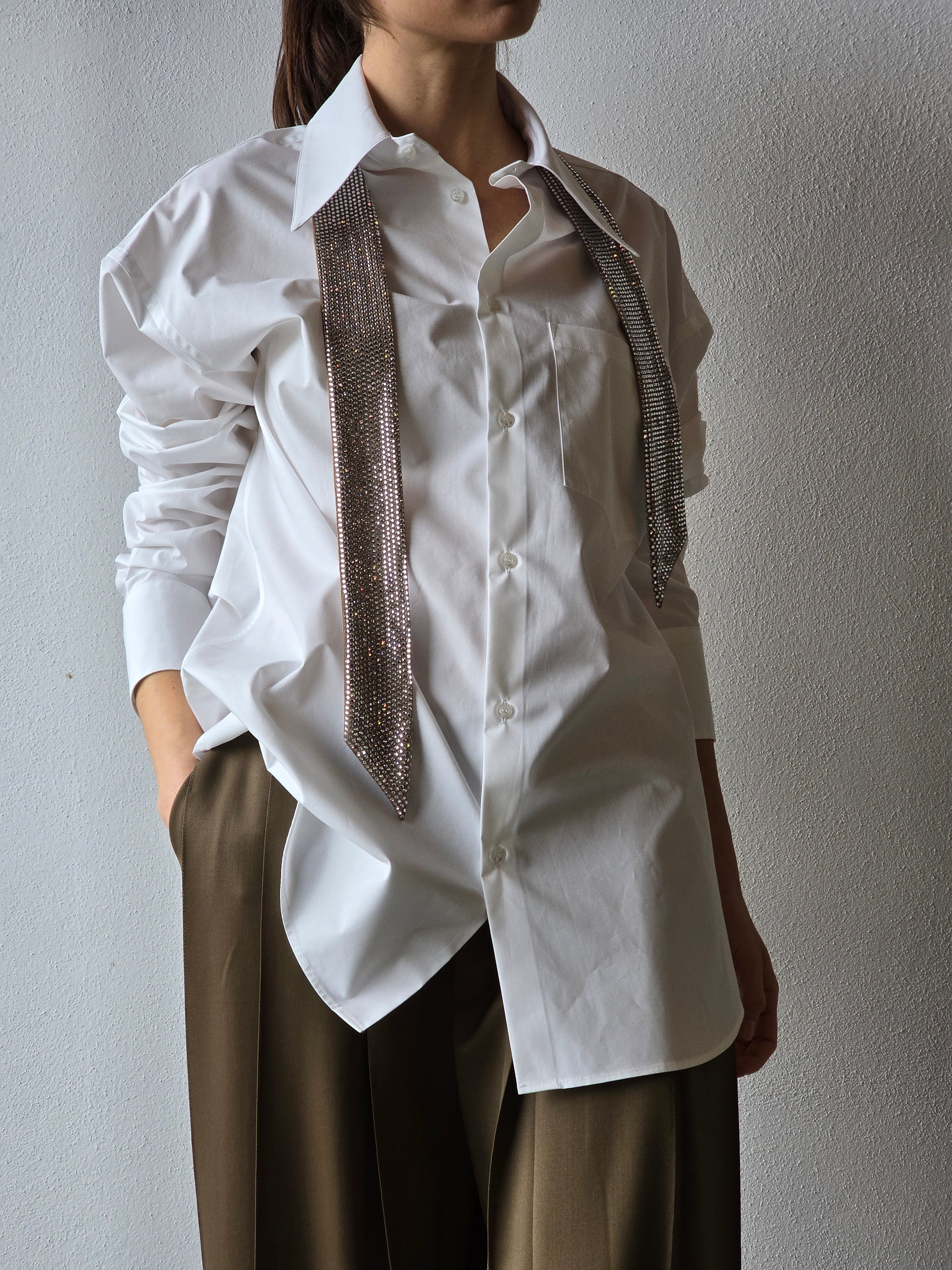 Giuseppe di Morabito - Camicia con cravatta, bianco