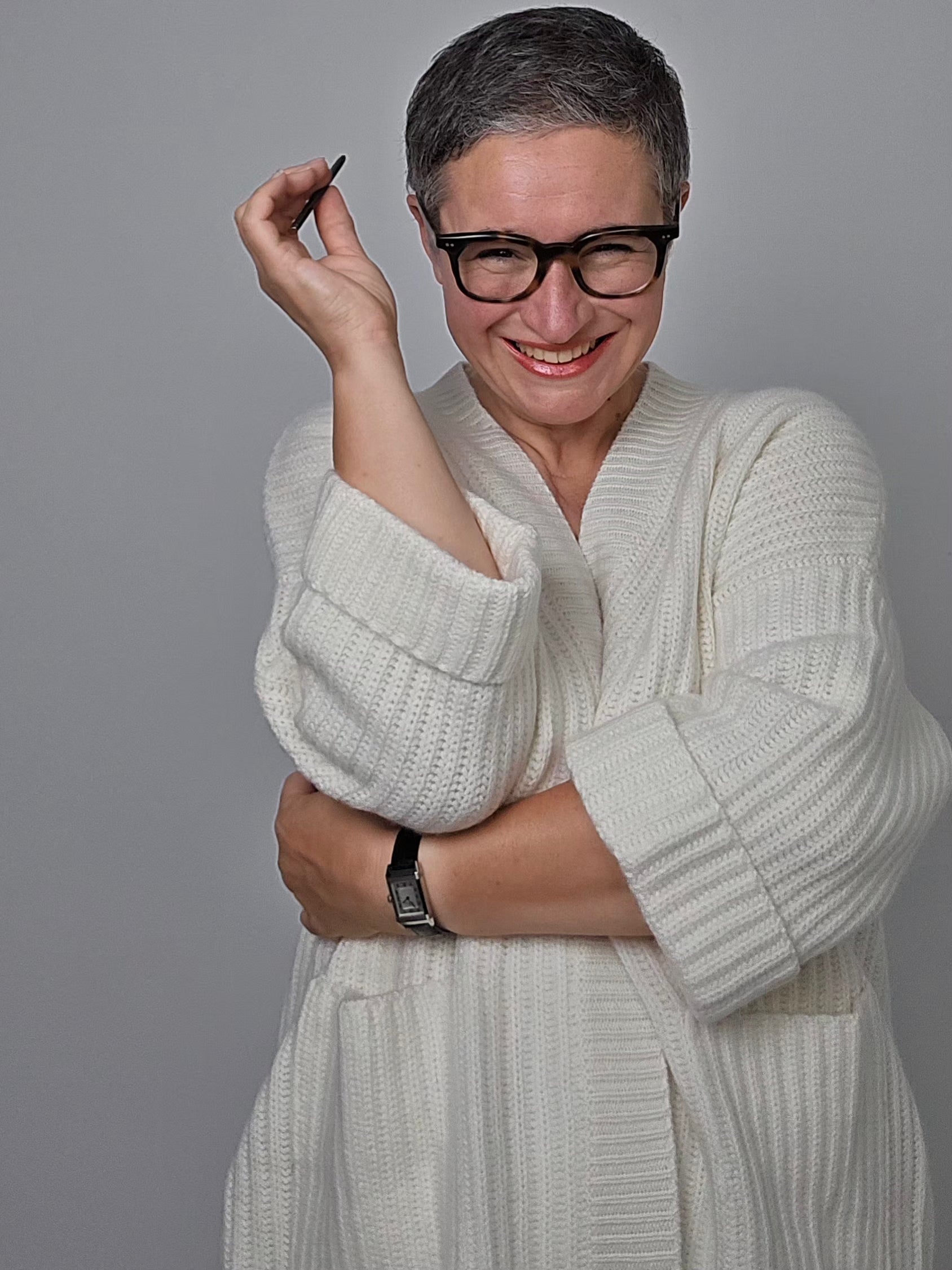Be You - Cardigan cashmere bianco