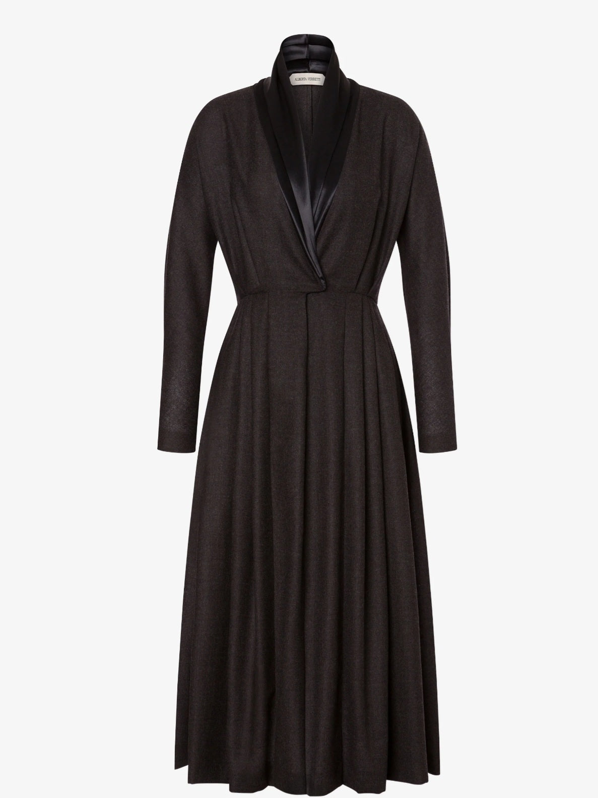 Alberta Ferretti - Abito bon ton grigio scuro