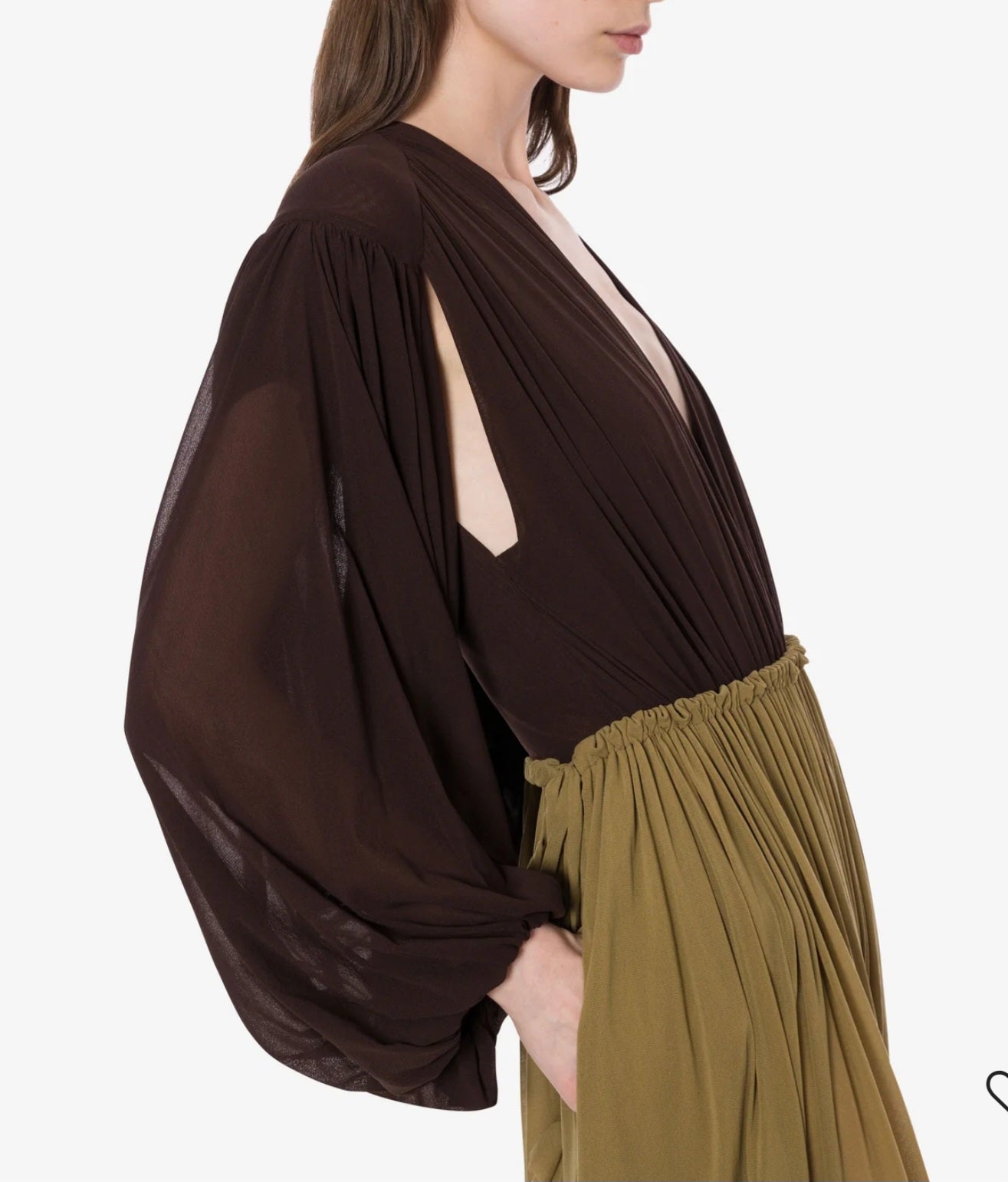 Philosophy di Lorenzo Serafini - Body tulle marrone