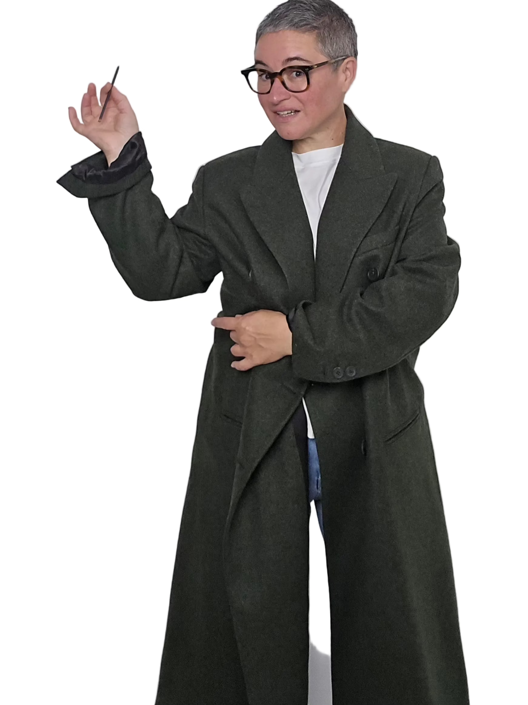 Schneiders - Cappotto lungo "Bella" Loden green