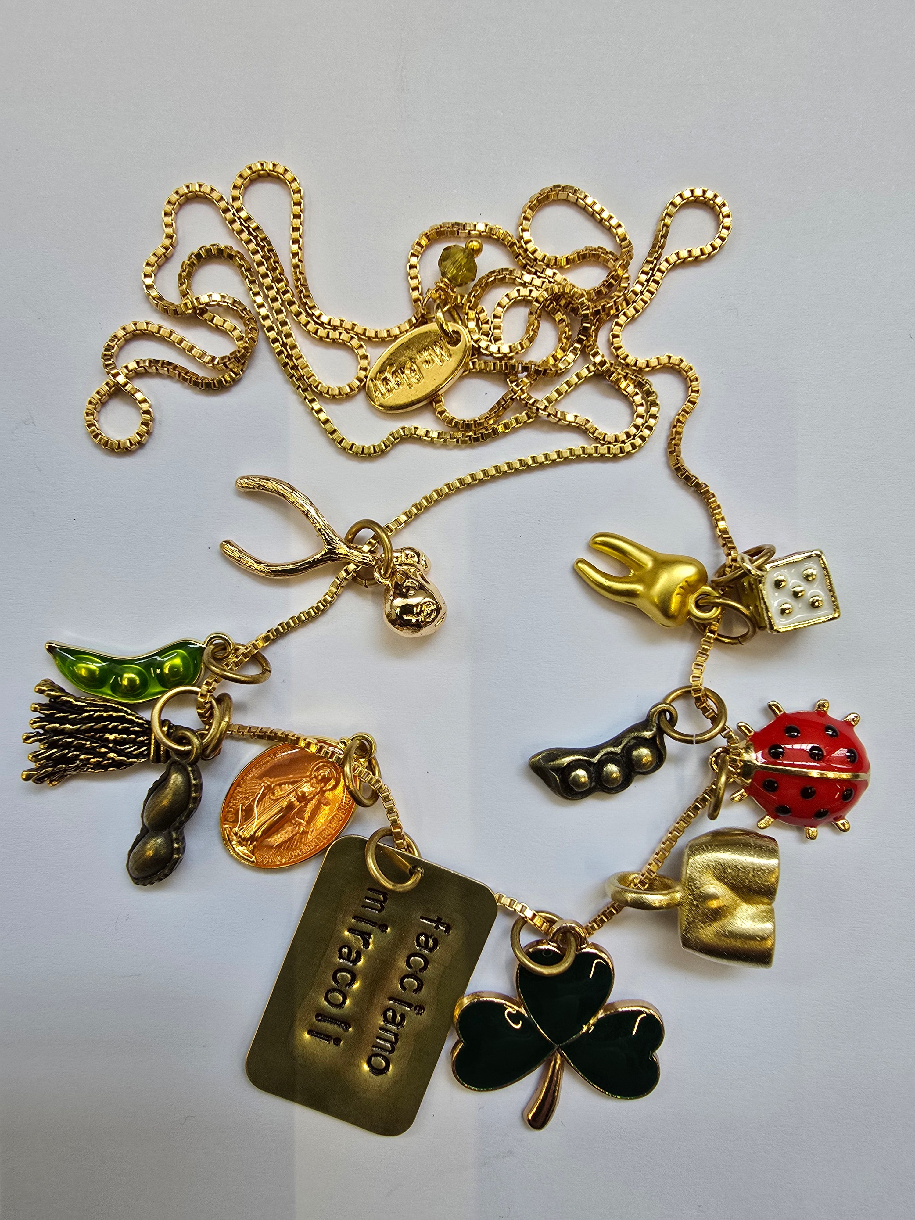 Collana multicharms portafortuna