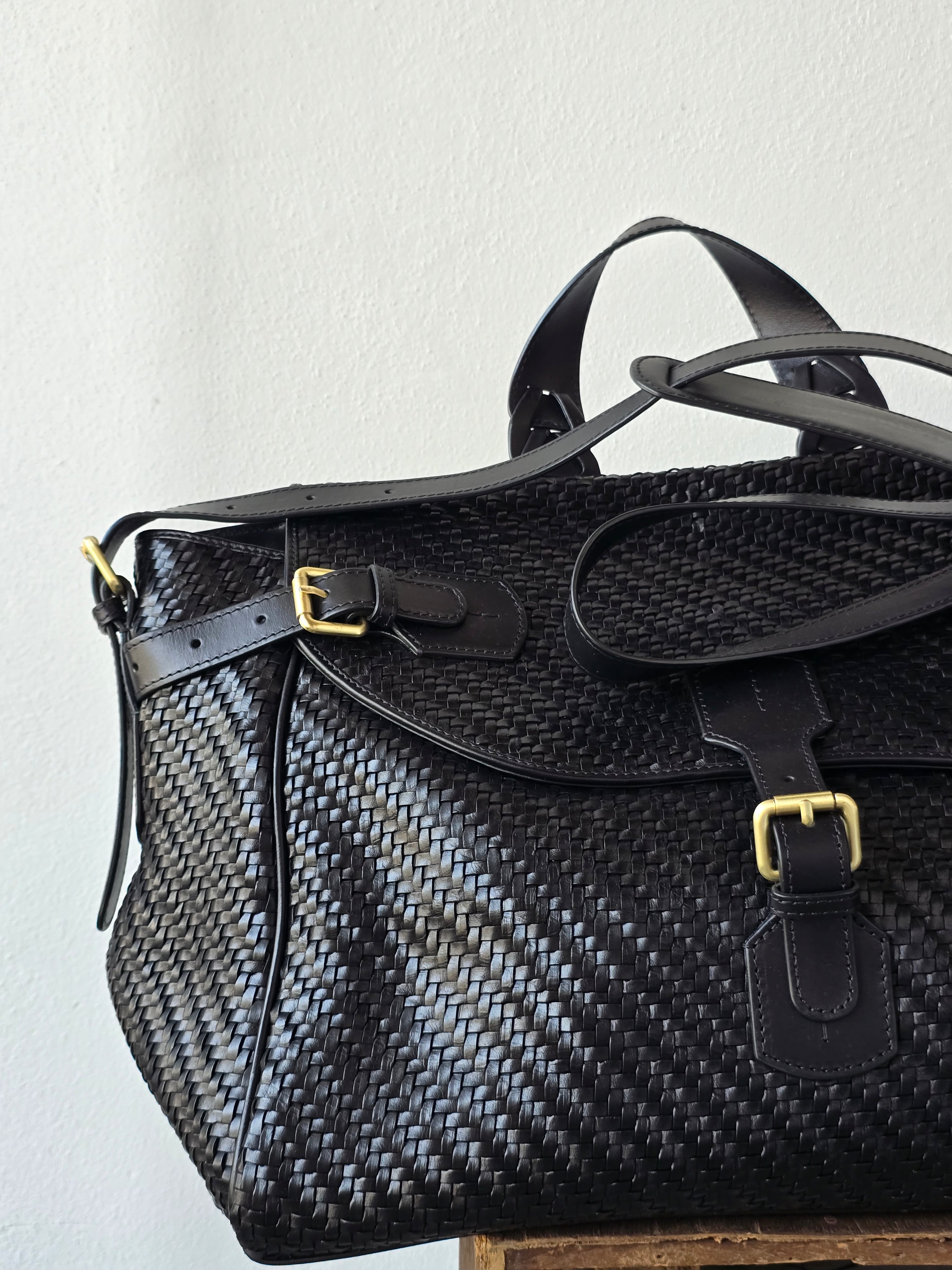 Ibeliv - Borsa in pelle "Alpha Medium" black