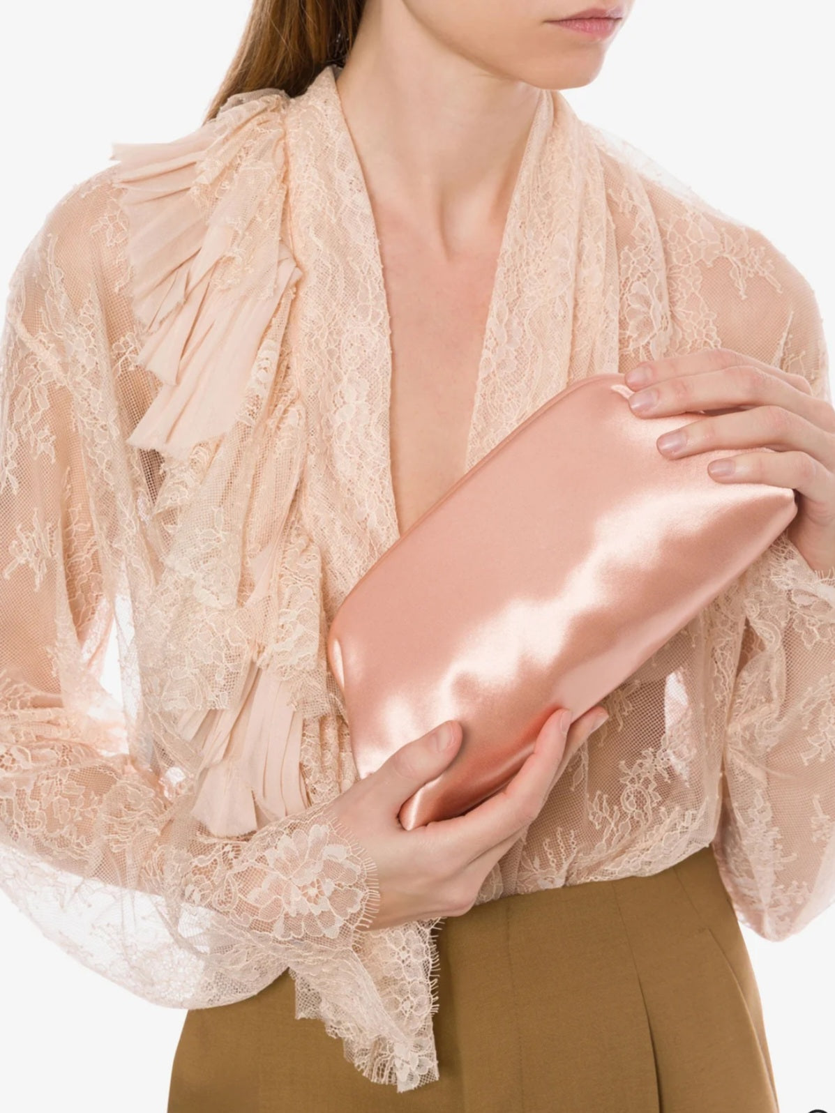 Alberta Ferretti - Camicia in pizzo, rosa