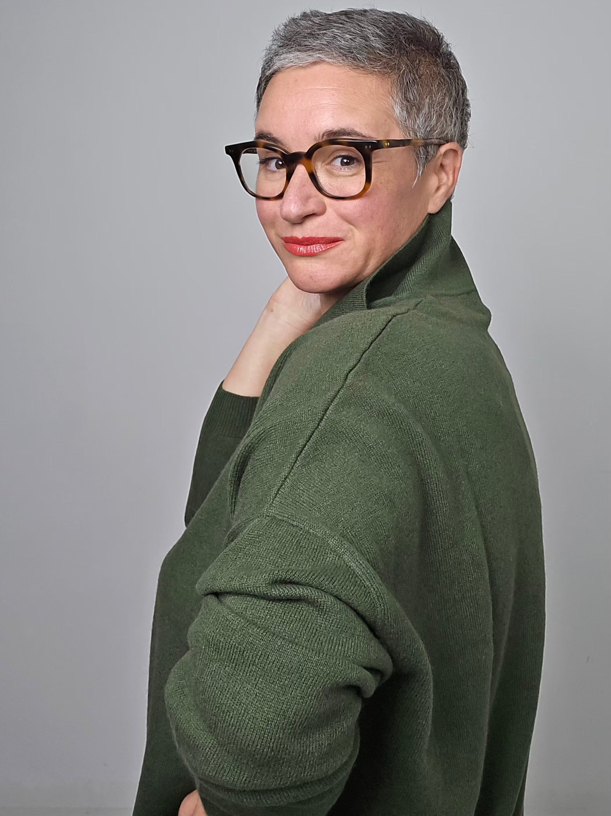 Be You - Cardigan cashmere loden green