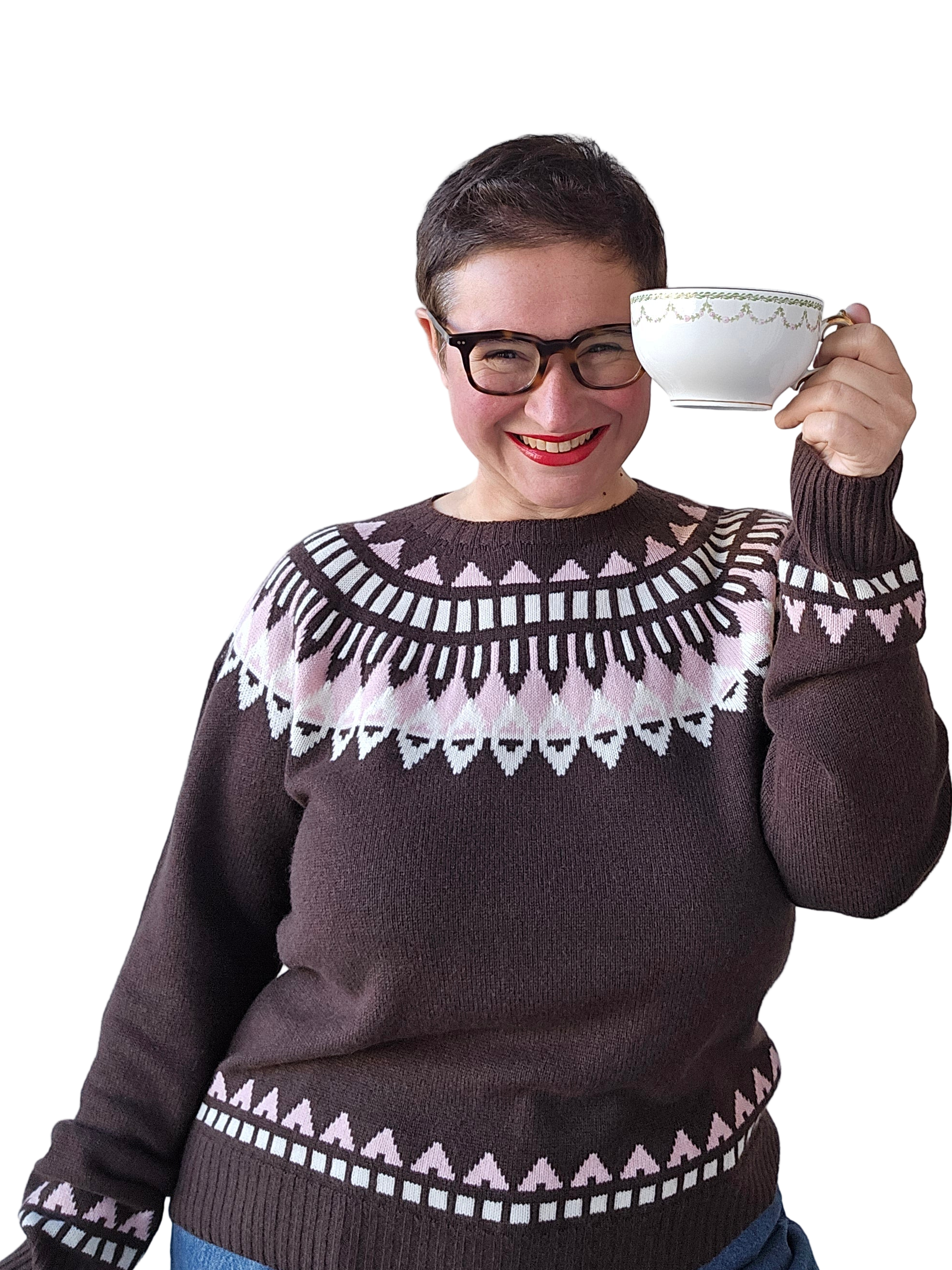 Canessa - Girocollo apres sky in lana e cashmere brown