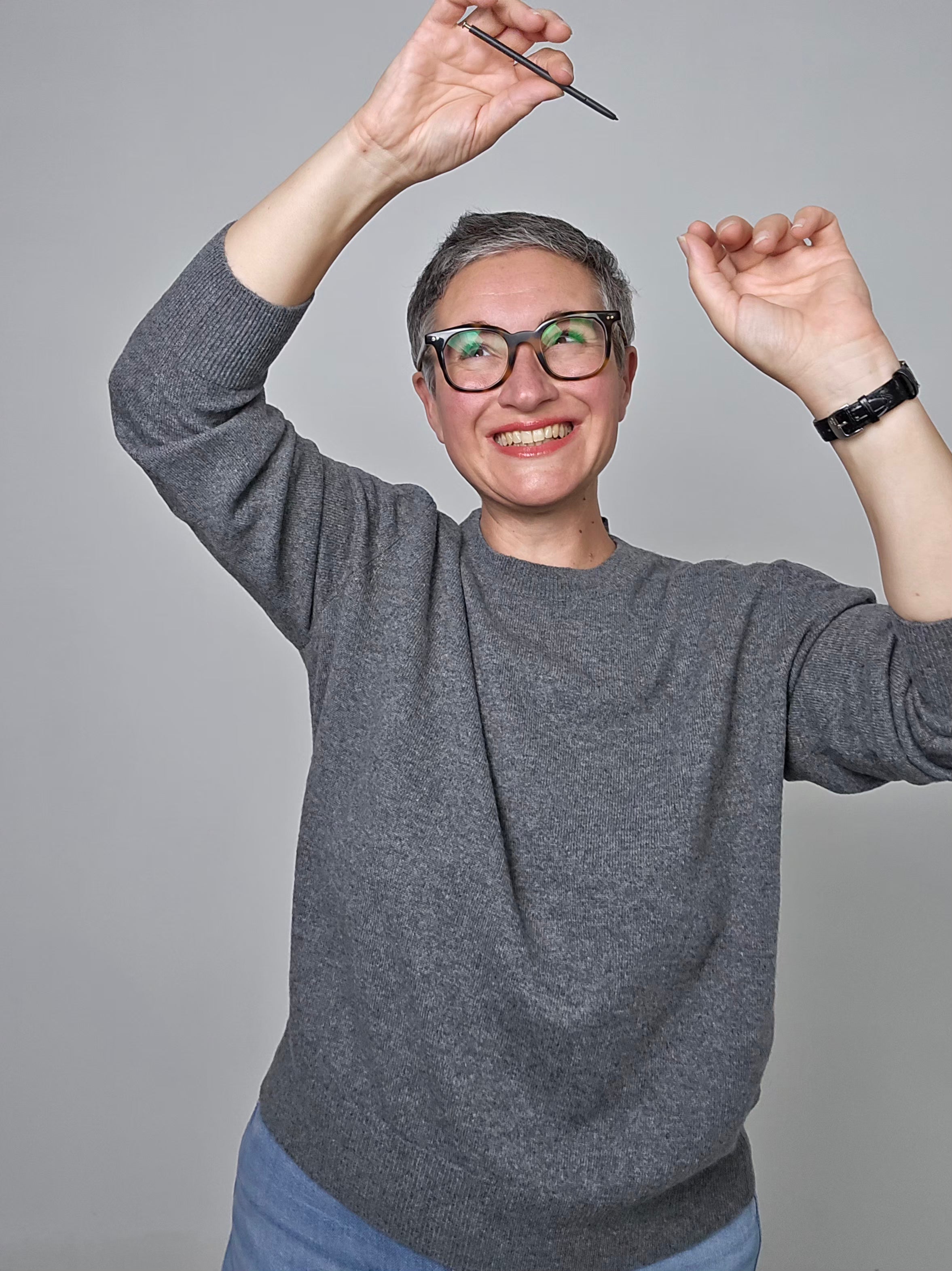 Be You - Maglia girocollo cashmere dark grey