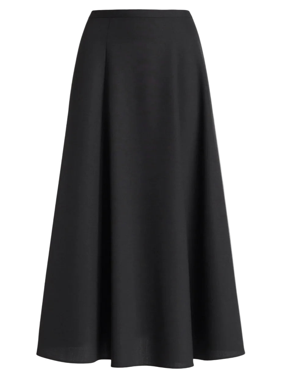 Alberta Ferretti - Gonna tropical wool blu