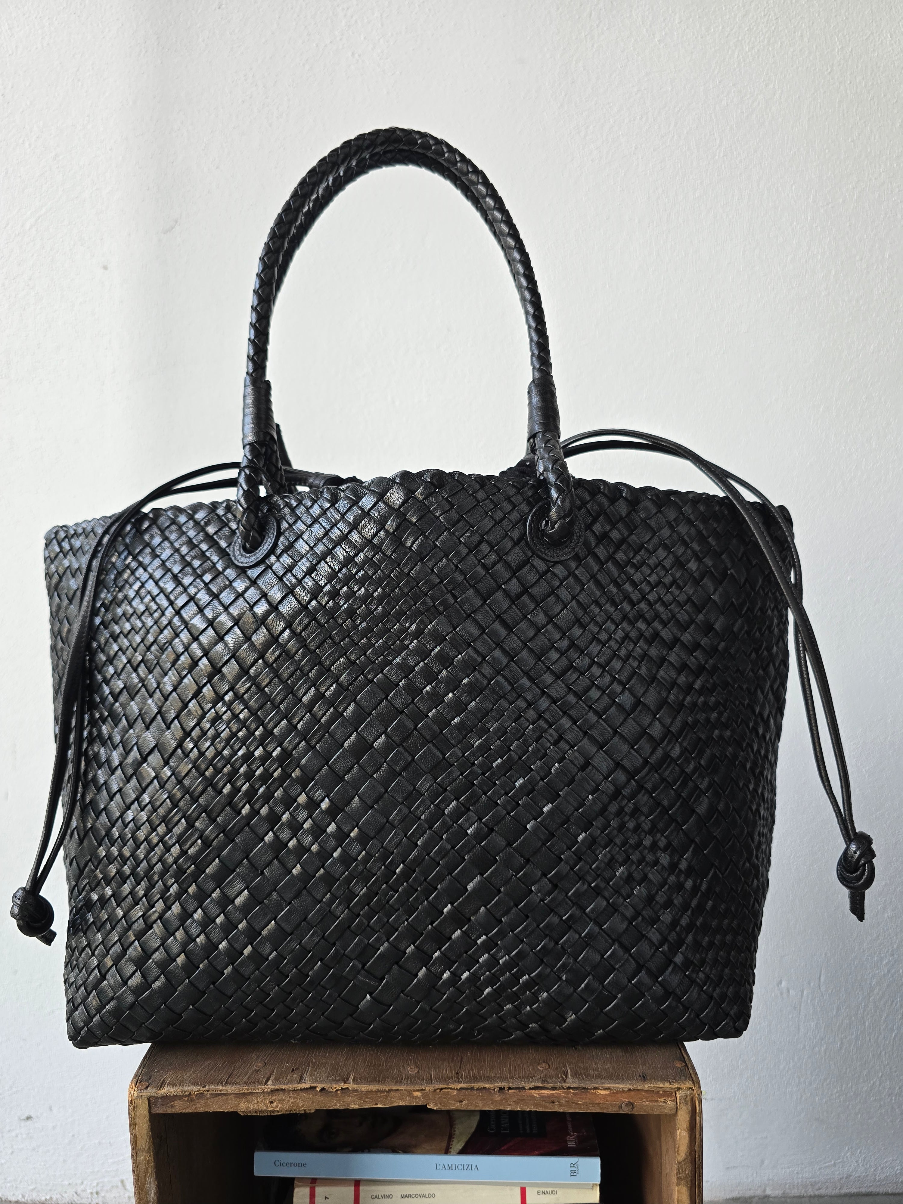 Ibeliv - Borsa in pelle " Bazika" black
