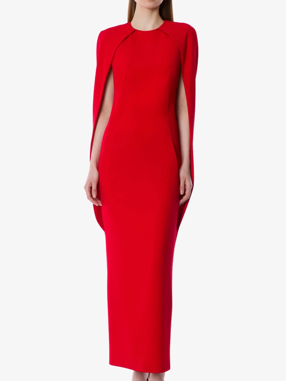 Alberta Ferretti - Abito lungo rosso schiena nuda