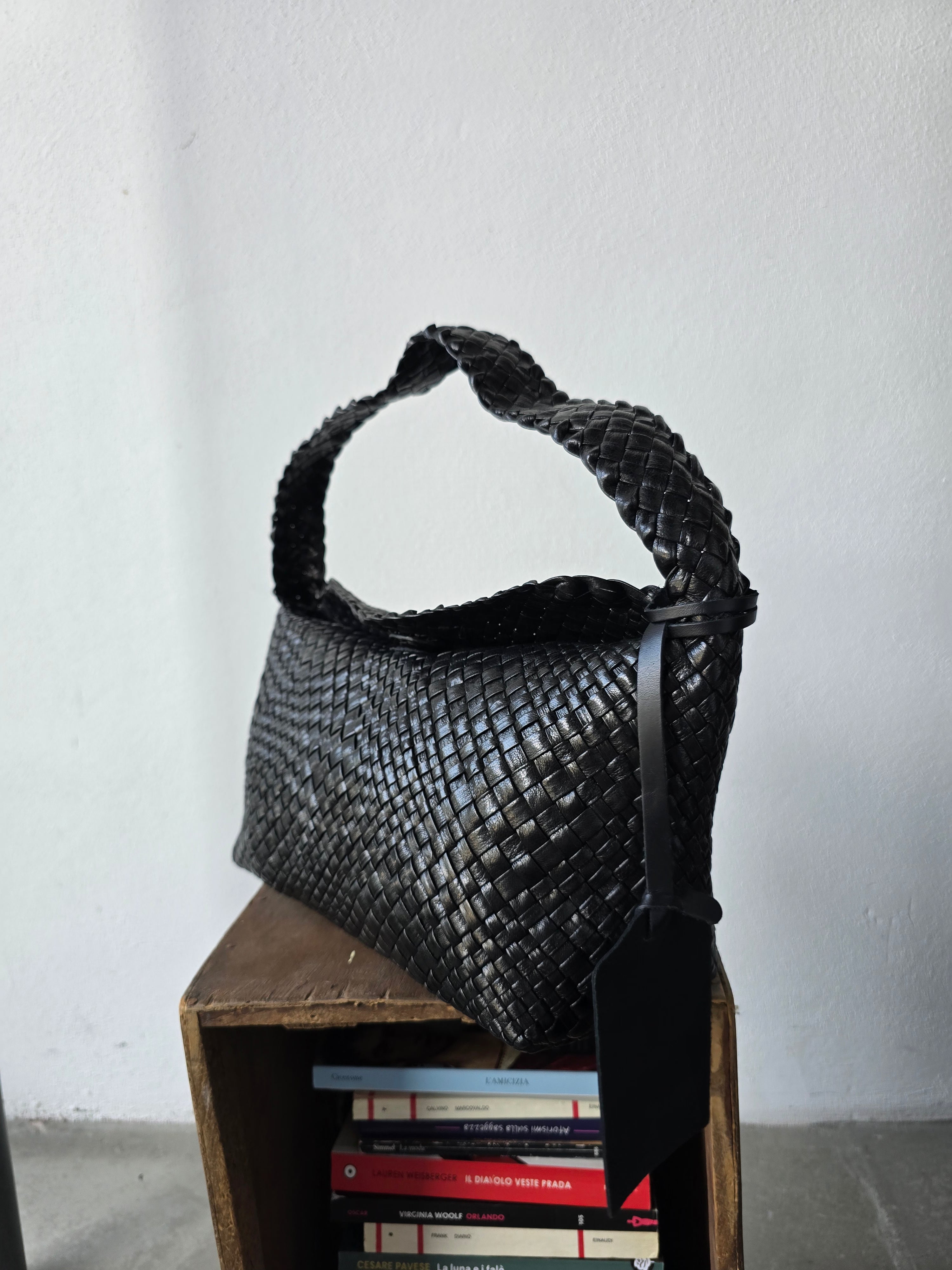 Ibeliv - Borsa in pelle "Aura" black