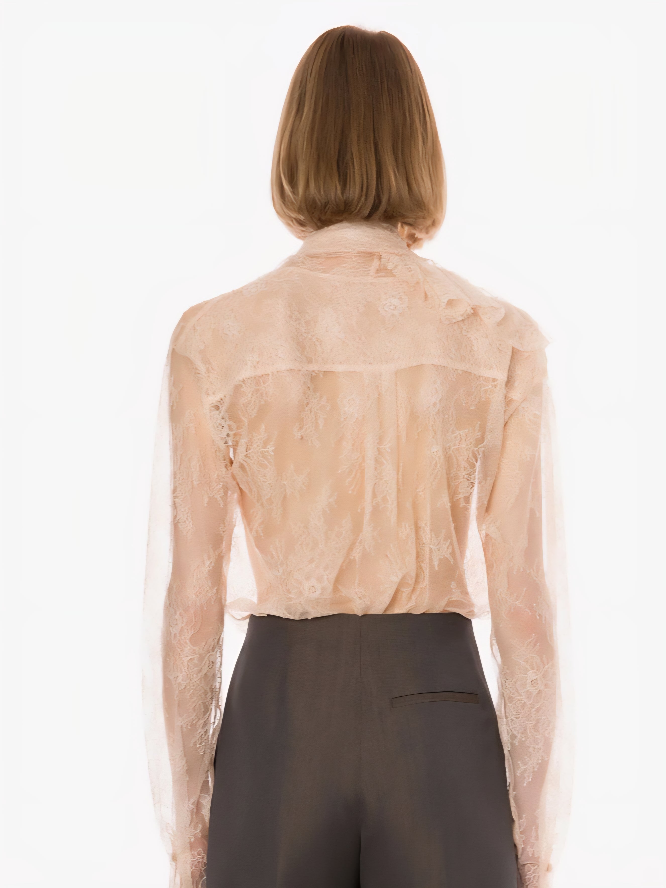 Alberta Ferretti - Camicia in pizzo, rosa