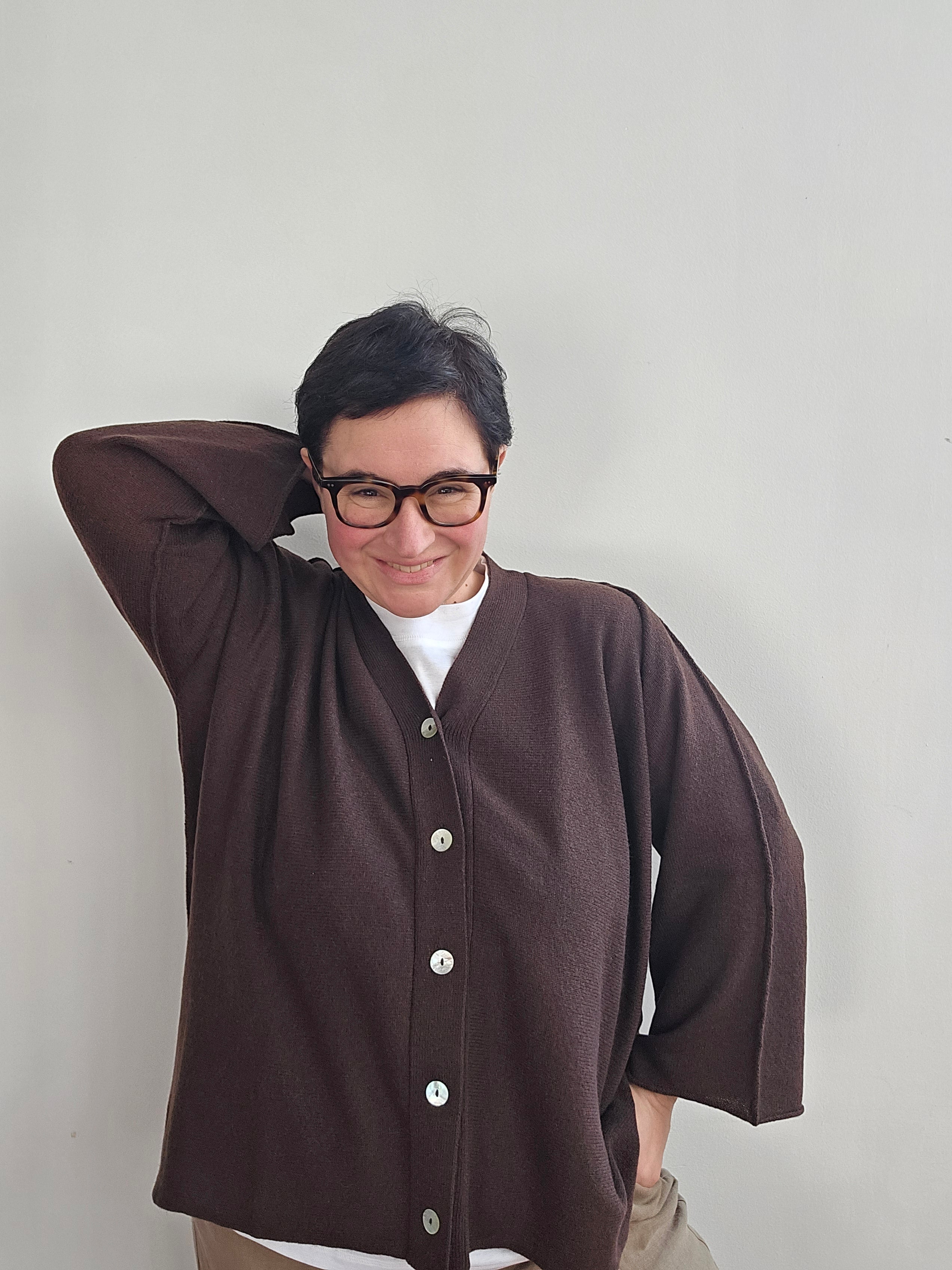 Be You - Cardigan "Benedicta" cioccolato