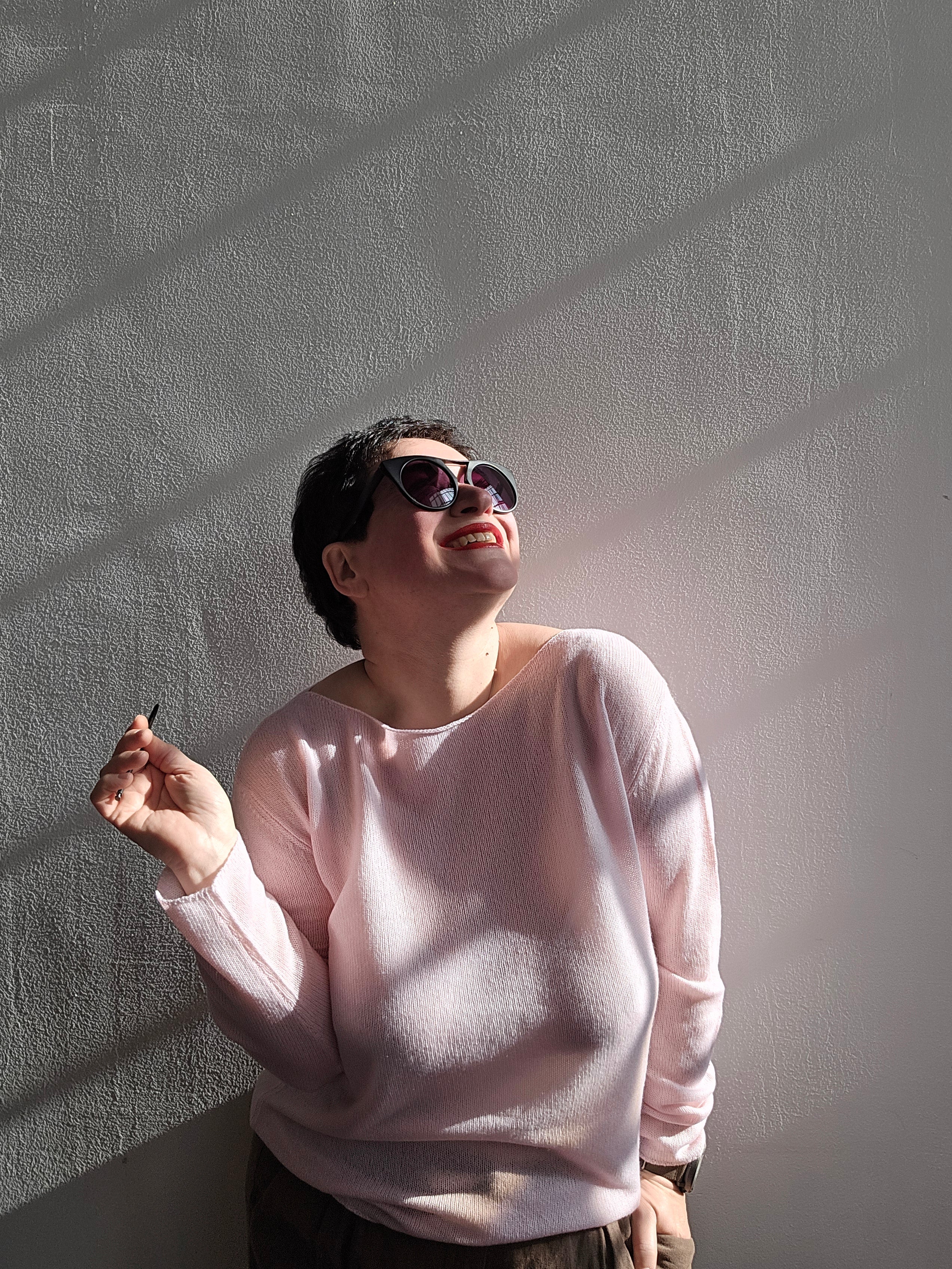 Be You - Maglia scollo ballerina glossy rose