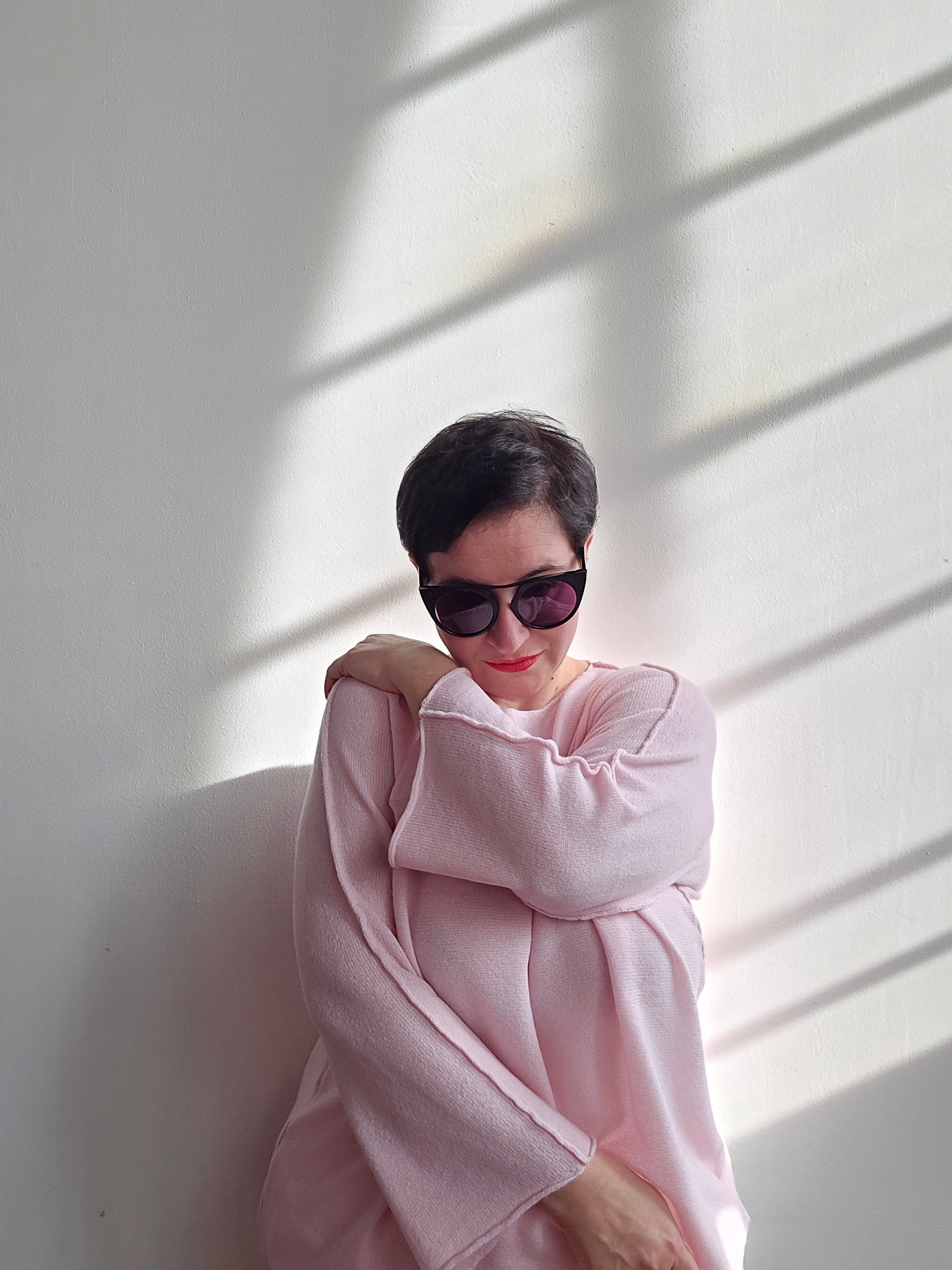 Be You - Maglia scollo rotondo glossy rose