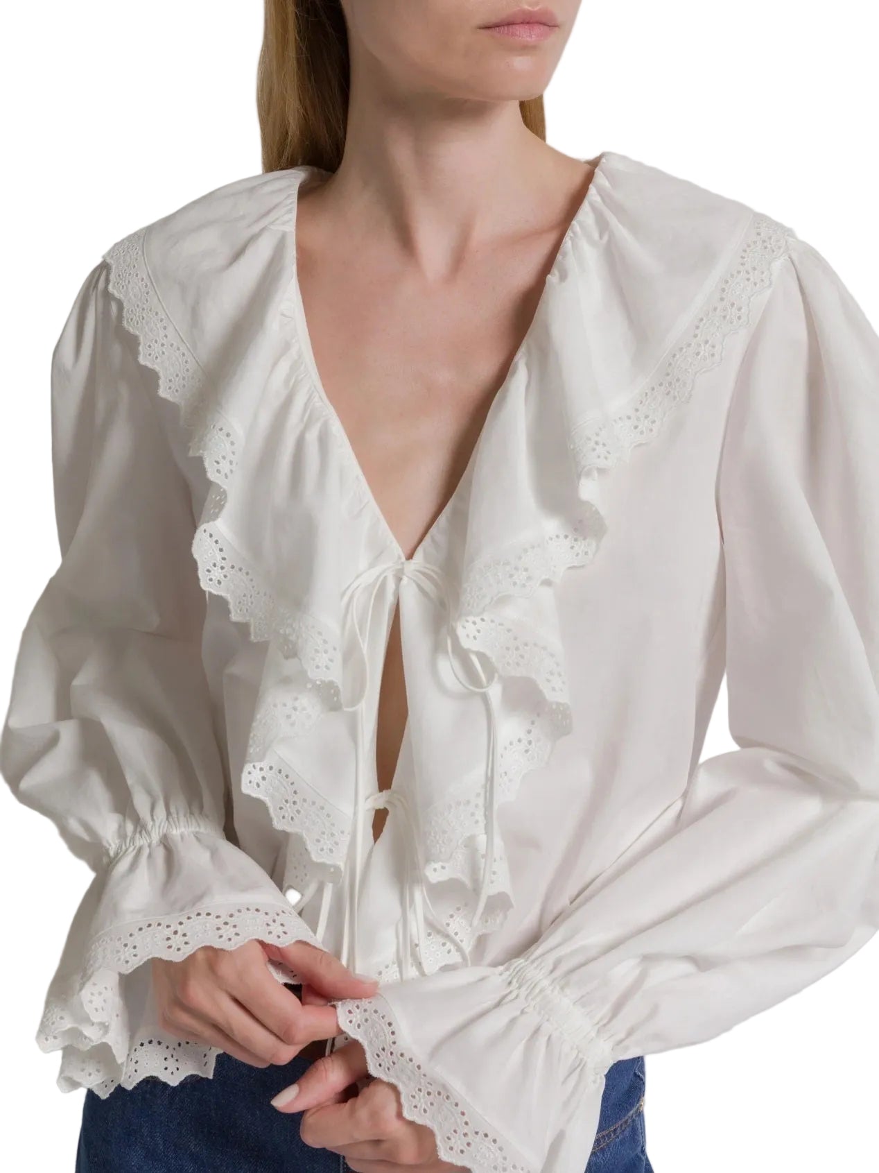 Alberta Ferretti - Camicia popeline bianca