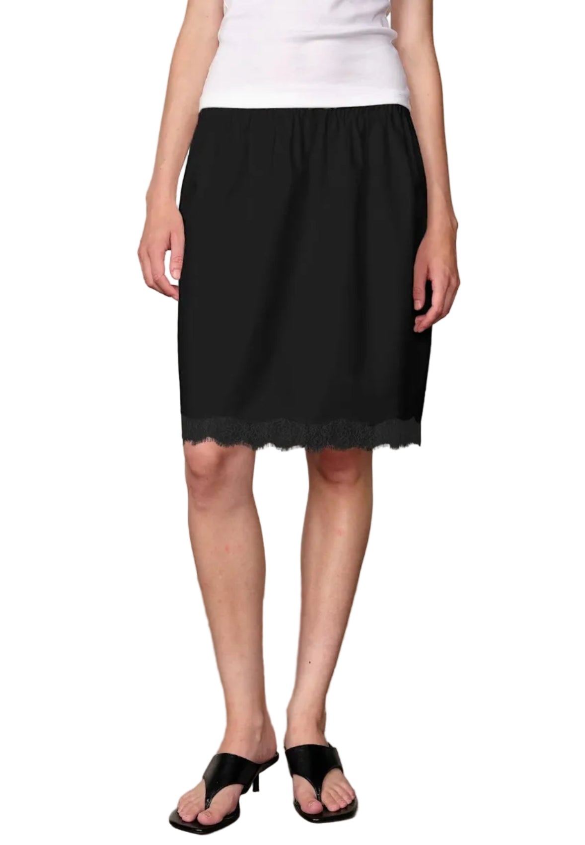 Herskind - Gonna in pizzo nera "Eugene"