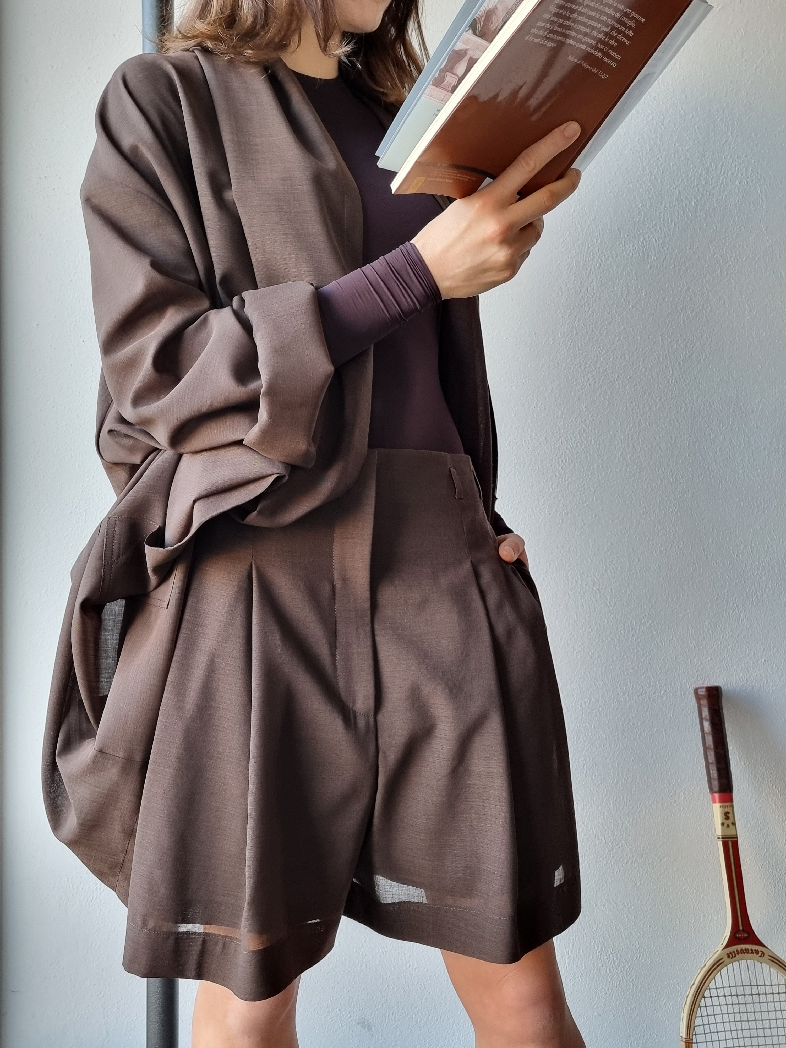 Philosophy di Lorenzo Serafini – giacca over marrone