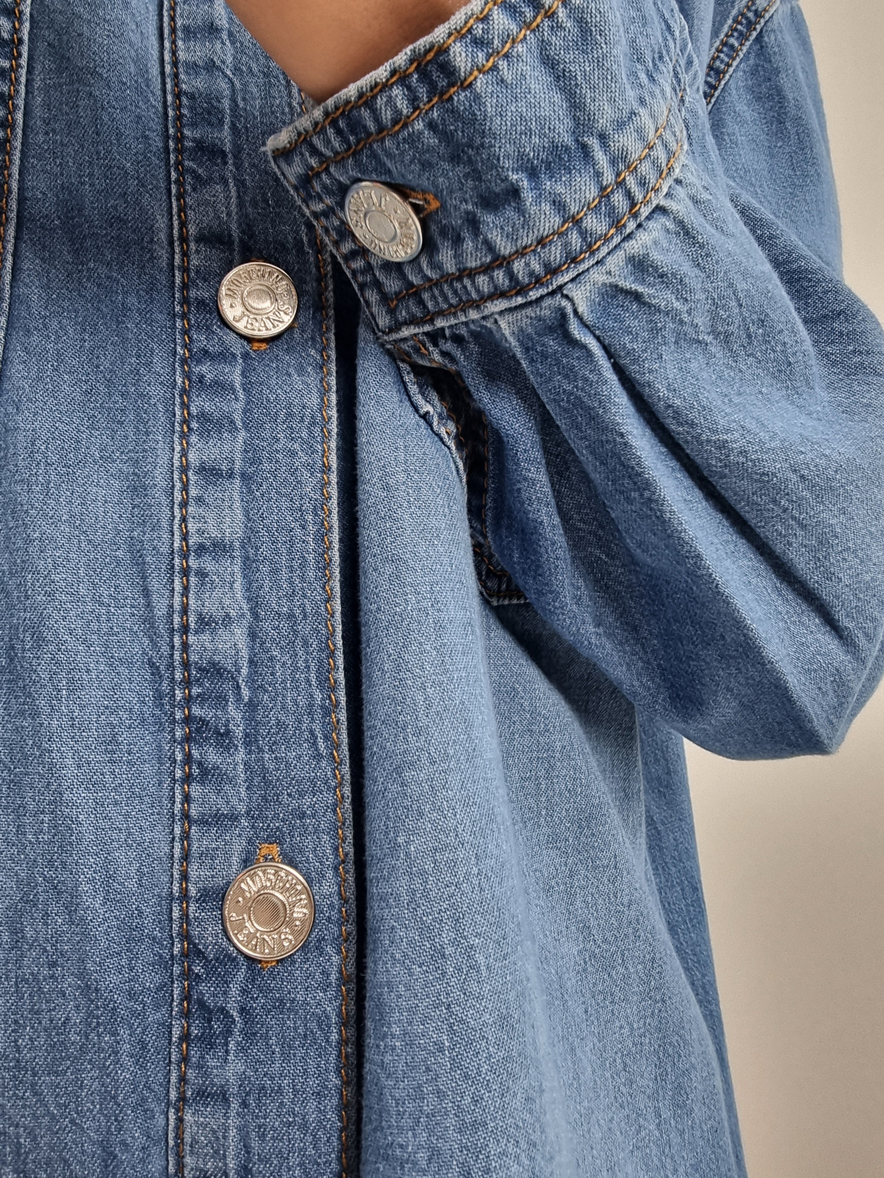 Moschino Jeans – Abito chambray azzurro
