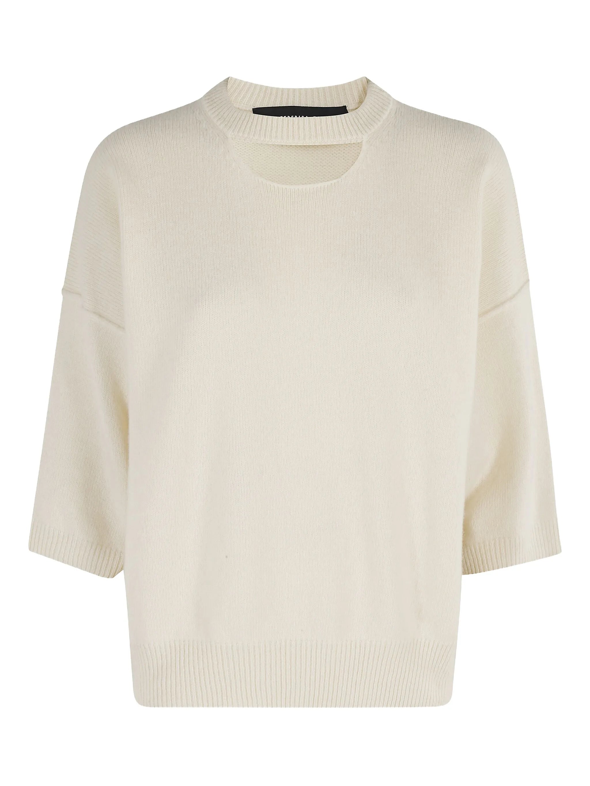 Federica Tosi - Maglia over cuciture a vista latte