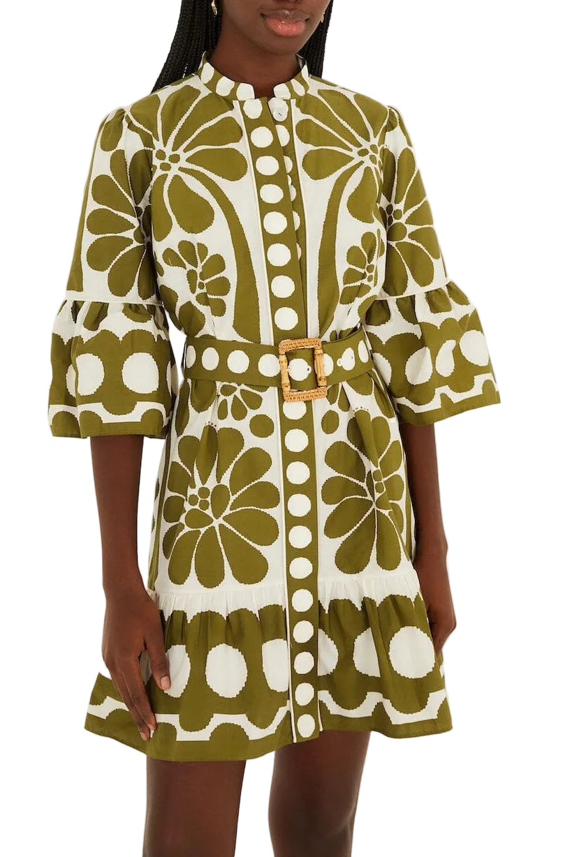 Farm Rio - Mini abito Palermo green
