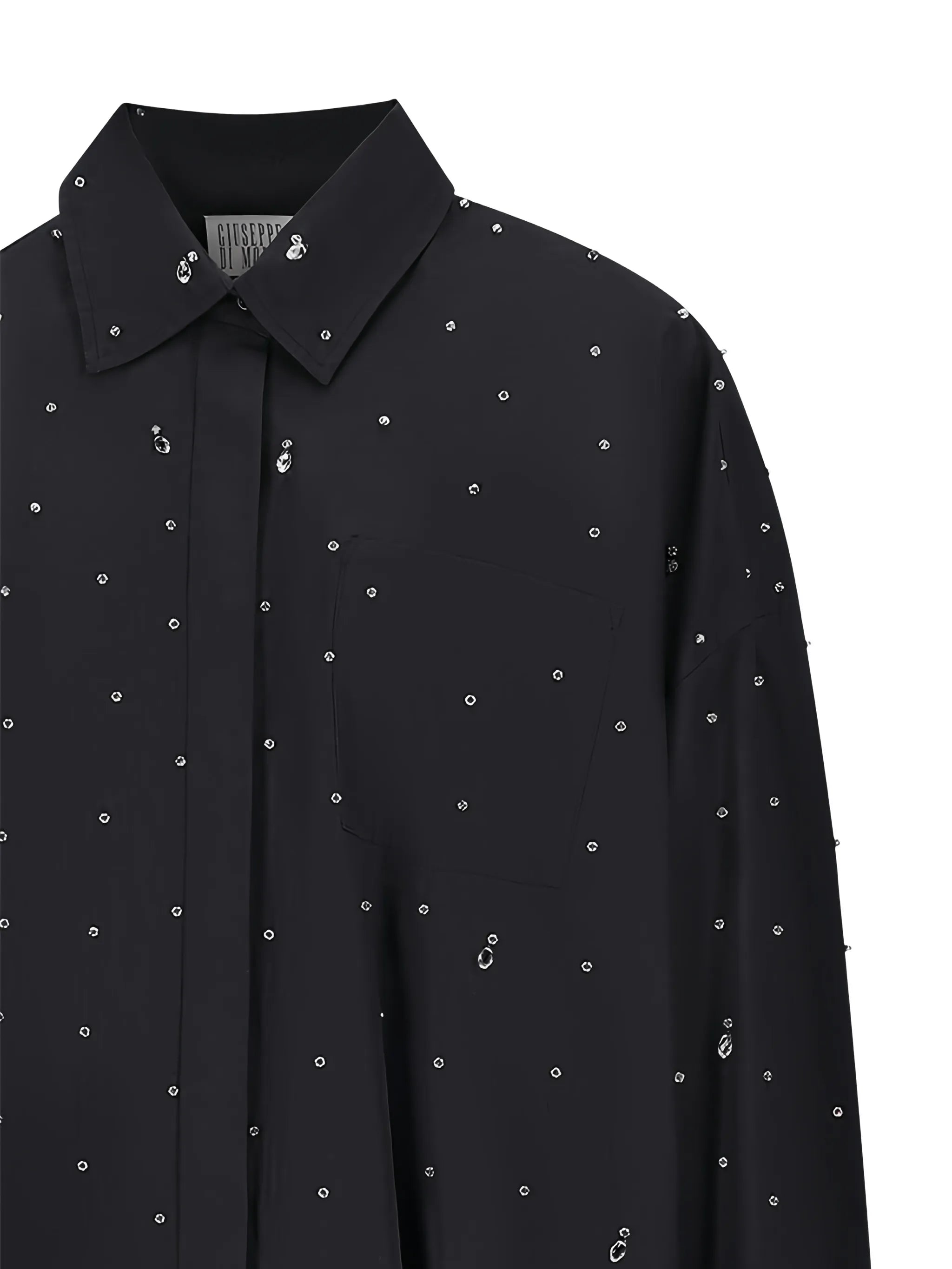 Giuseppe di Morabito - Camicia nera con applicazioni