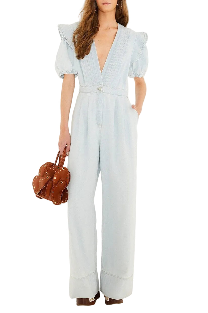 Farm Rio - Jumpsuit jeans chiaro