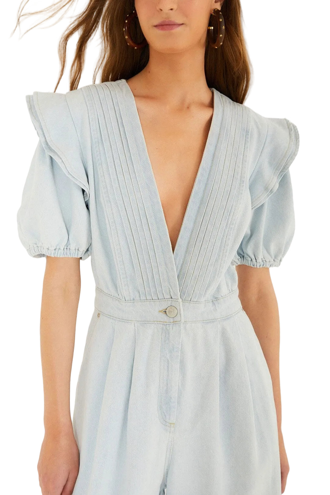 Farm Rio - Jumpsuit jeans chiaro