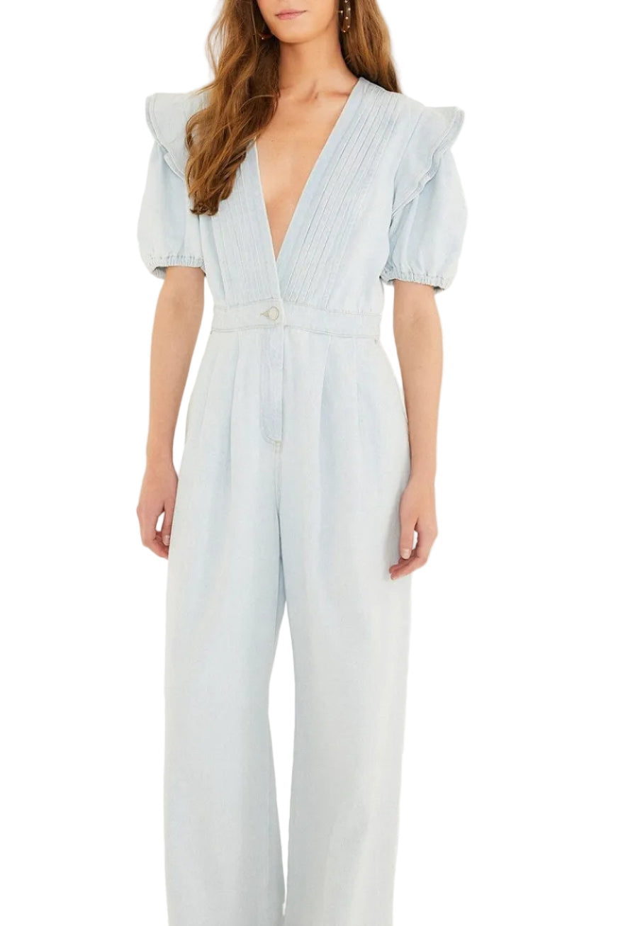 Farm Rio - Jumpsuit jeans chiaro