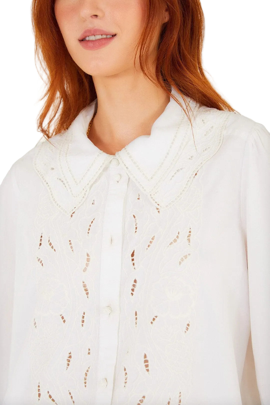 Farm Rio - Camicia con pizzo ricamato