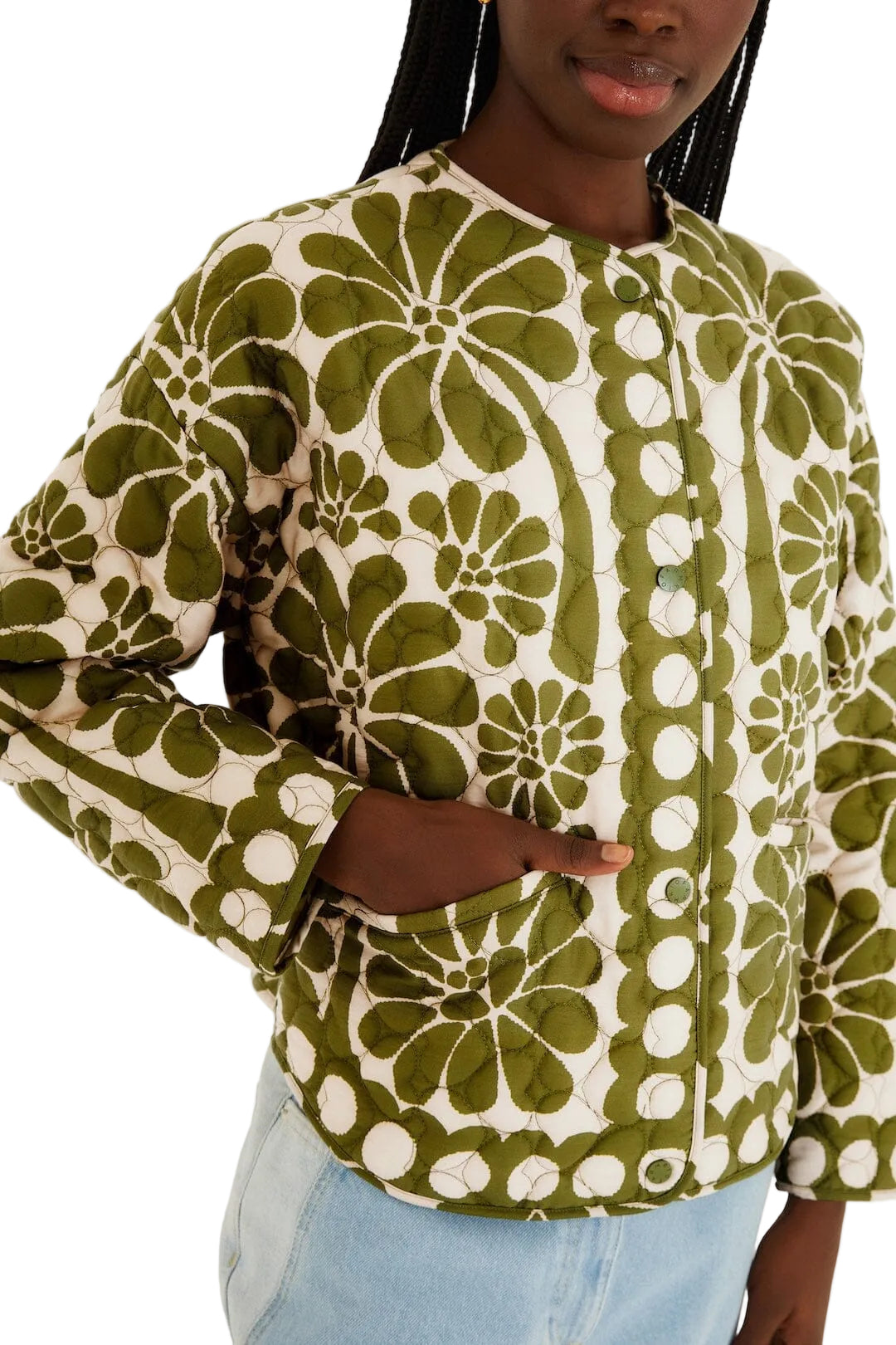 Farm Rio - Giacca trapuntata verde