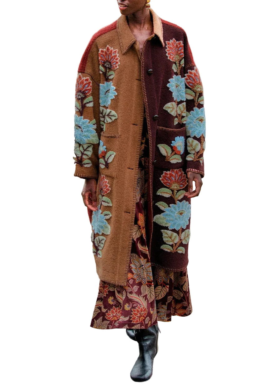 Farm Rio - Cappotto Delhi floral mixed
