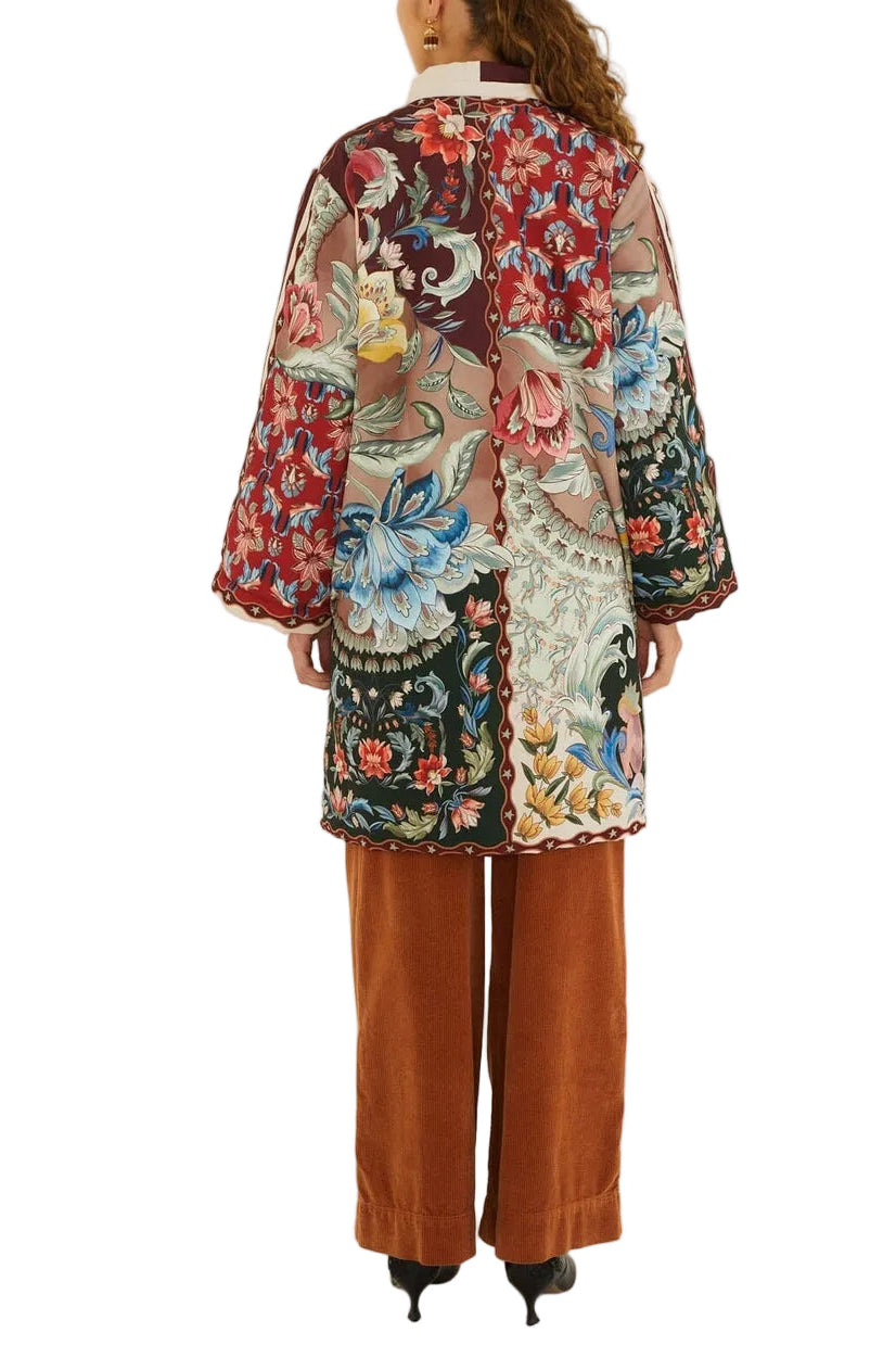 Farm Rio - Maxi Kimono reversibile lunar boho