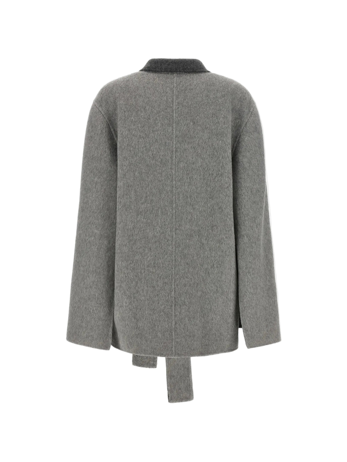 Alberta Ferretti - Capospalla in panno fantasia grigio