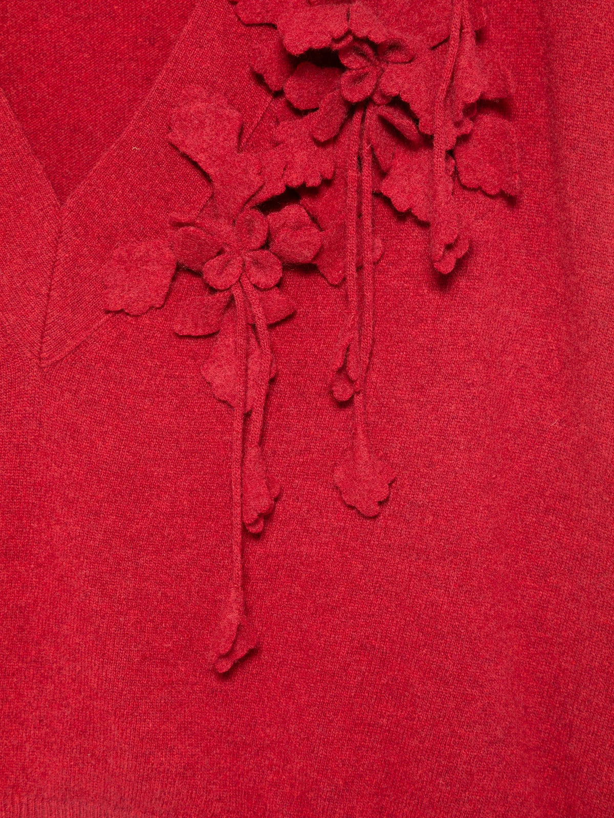 Alberta Ferretti - Top in maglia rosso