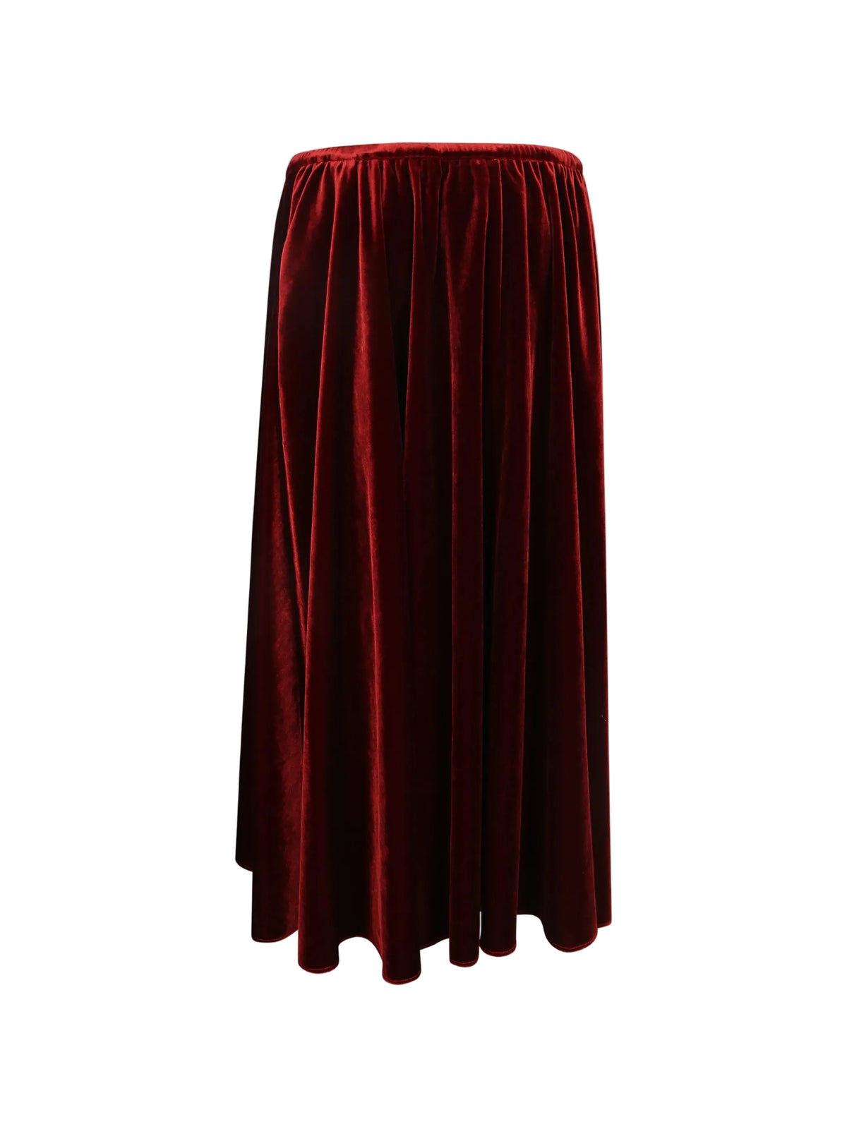 Alberta Ferretti - Gonna velluto rosso
