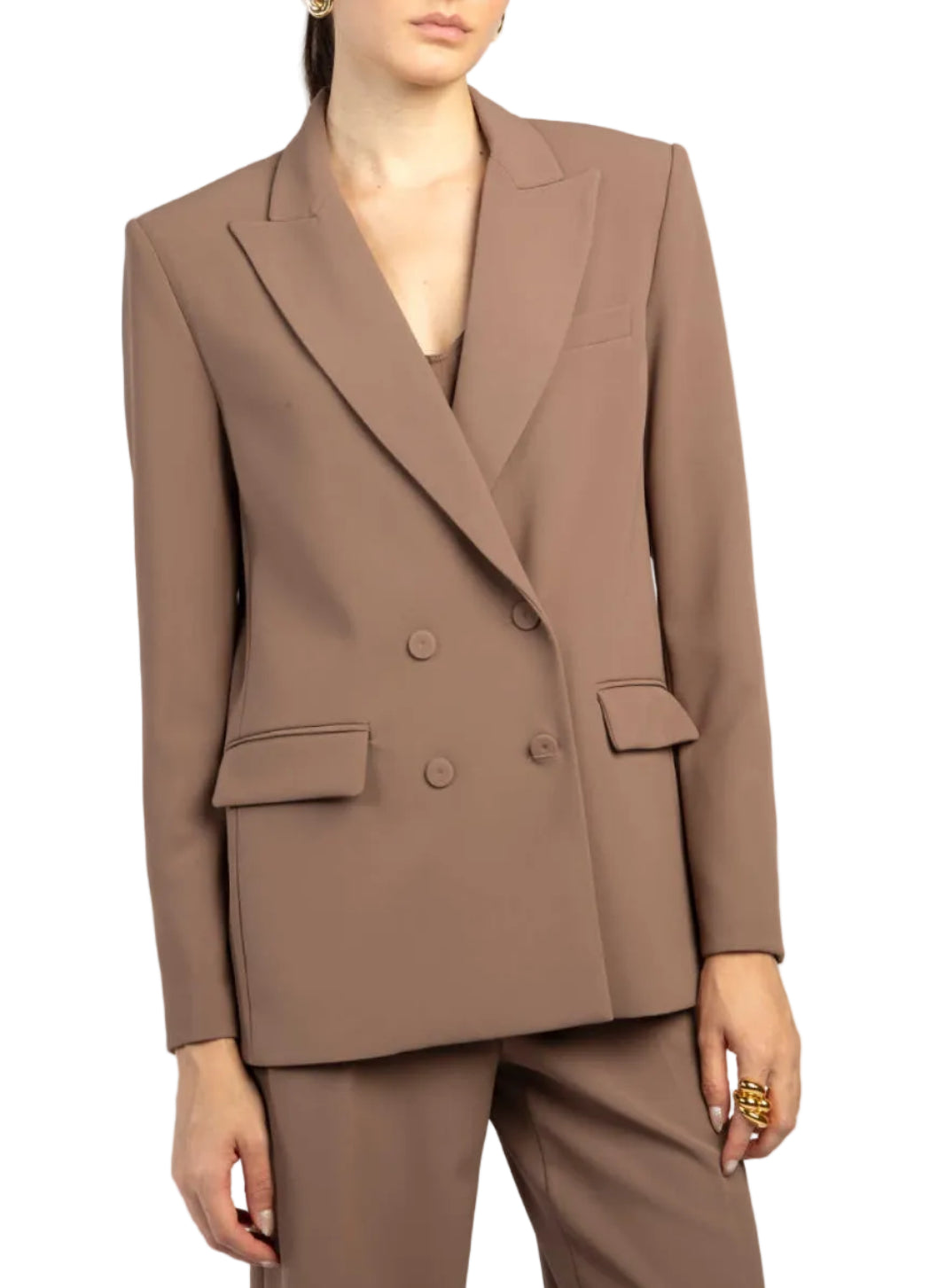 Federica Tosi - Blazer nocciola in cady