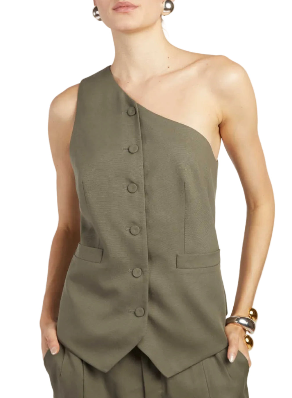 Federica Tosi - Gilet monospalla verdone