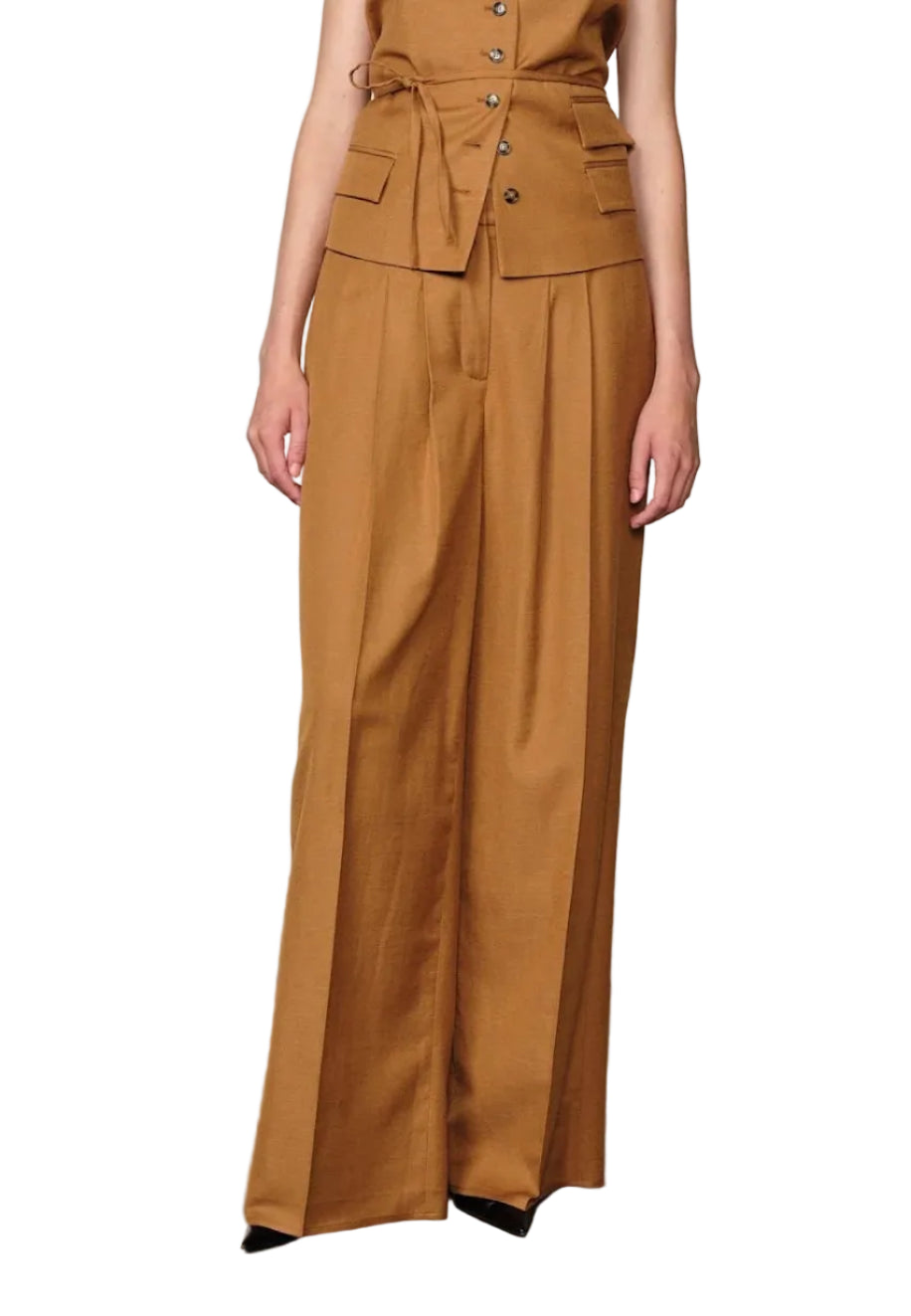 Herskind - Pantalone caramello "Lotus"