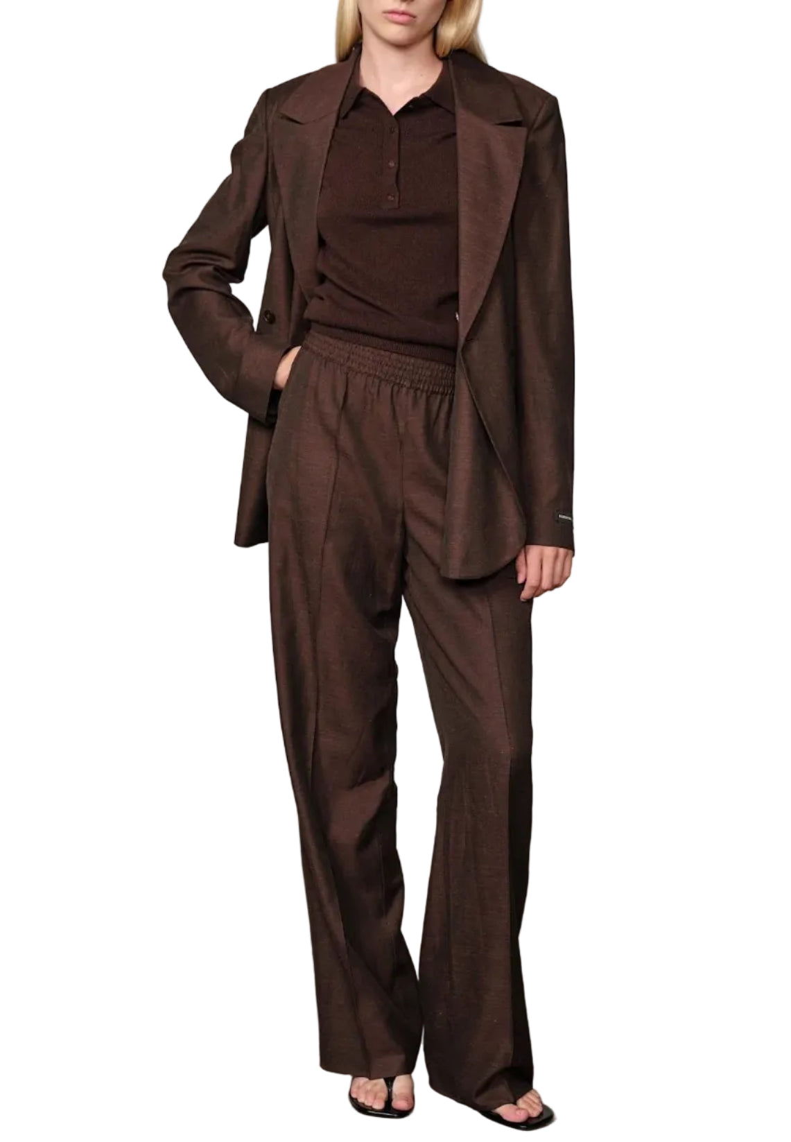 Herskind - Pantalone cioccolato "Lotus"